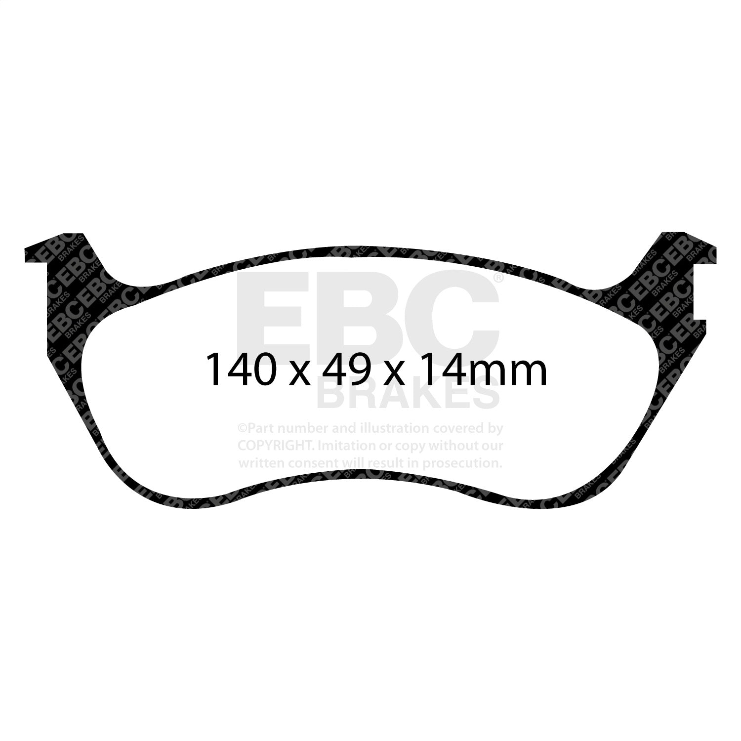 EBC Brakes ED91631 Truck/SUV Extra Duty Brake Pads EBC Brakes ED91631