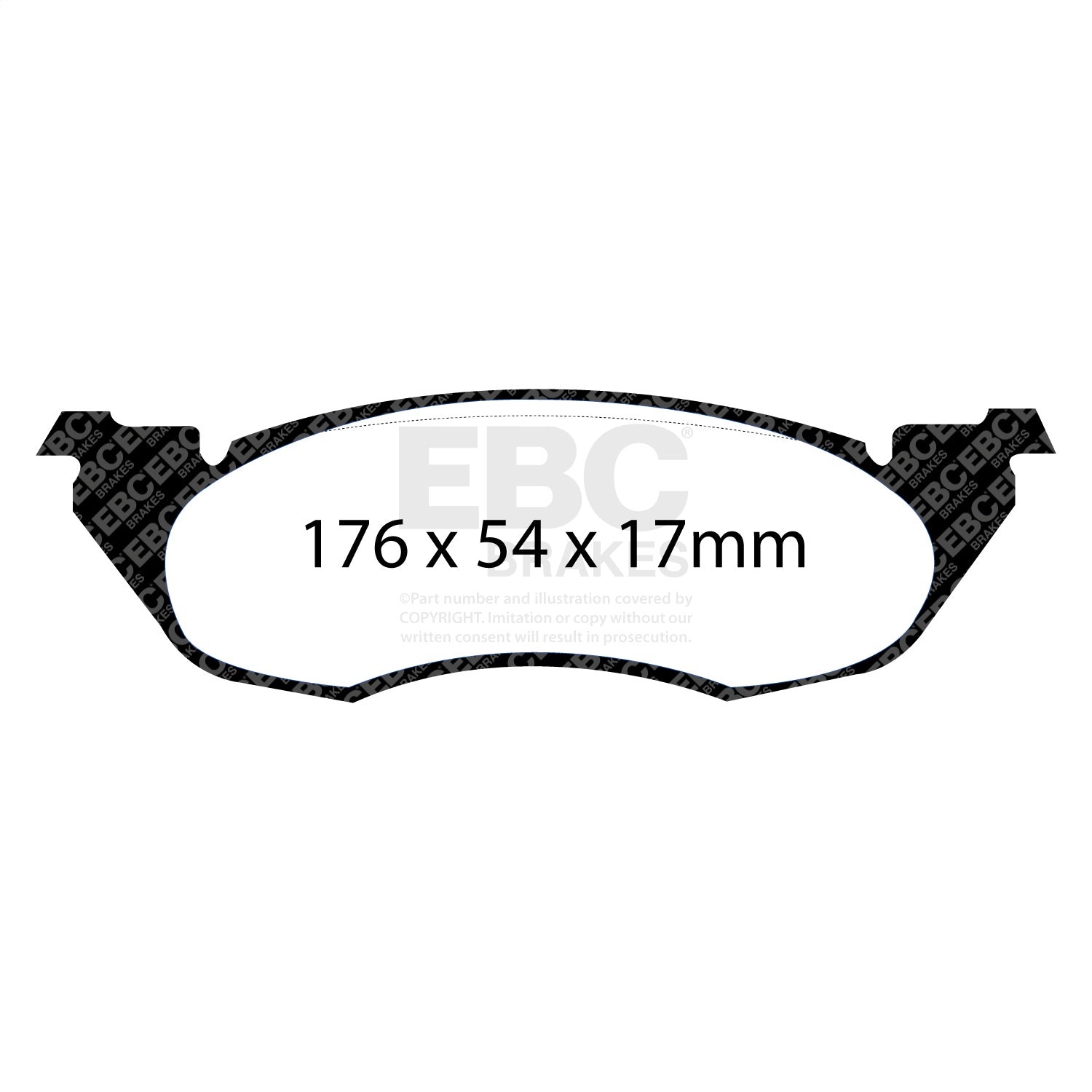 EBC Brakes DP71632 7000 Series Greenstuff Low Dust Truck/SUV Brake Pads; FMSI Pad No. D529; EBC Brakes DP71632
