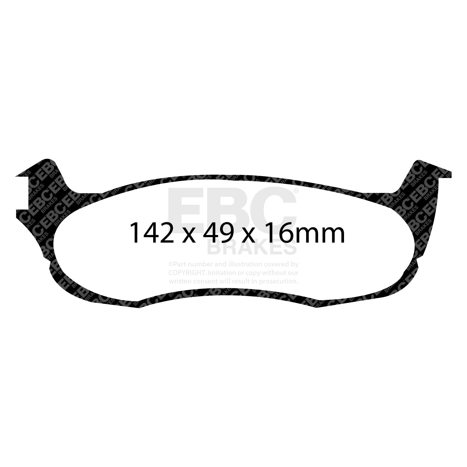 EBC Brakes ED91633 Truck/SUV Extra Duty Brake Pads EBC Brakes ED91633