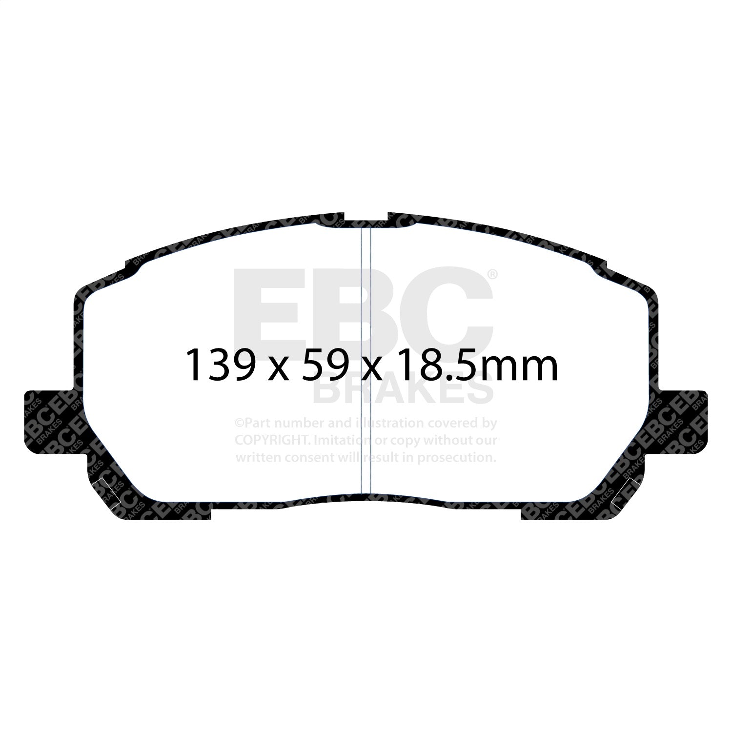 EBC Brakes DP71634 7000 Series Greenstuff Low Dust Truck/SUV Brake Pads EBC Brakes DP71634