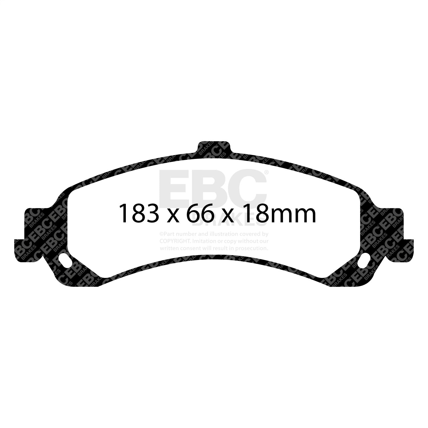 EBC Brakes ED91635 Truck/SUV Extra Duty Brake Pads EBC Brakes ED91635