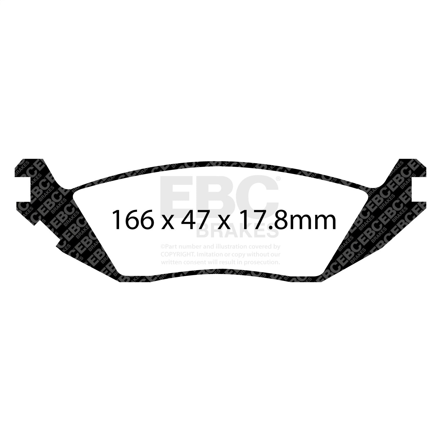 EBC Brakes ED91639 Truck/SUV Extra Duty Brake Pads EBC Brakes ED91639