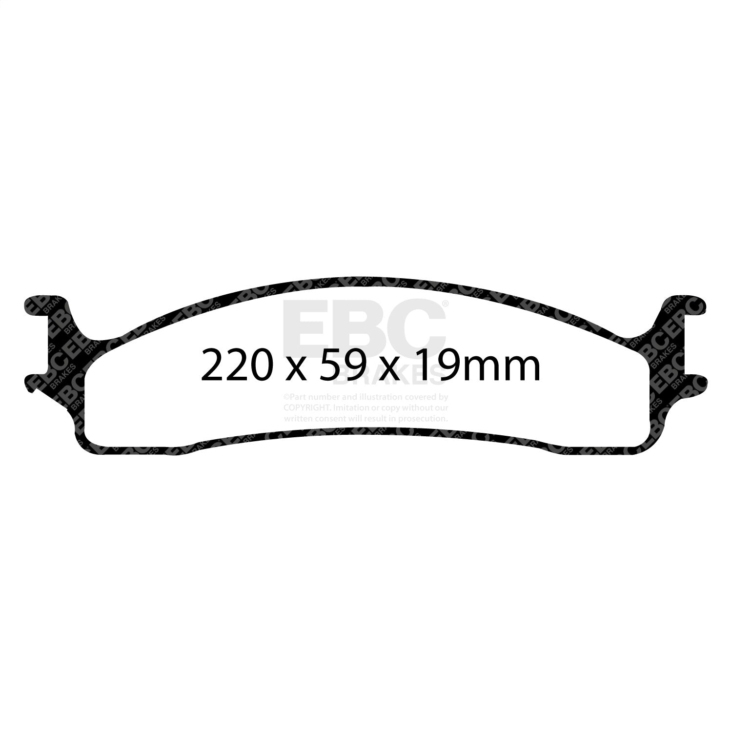 EBC Brakes DP71650 7000 Series Greenstuff Low Dust Truck/SUV Brake Pads EBC Brakes DP71650