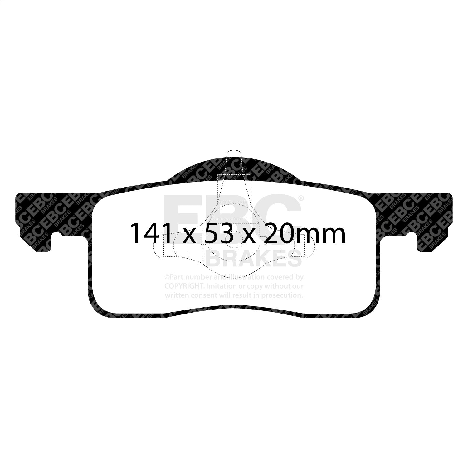 EBC Brakes ED91652 Truck/SUV Extra Duty Brake Pads EBC Brakes ED91652