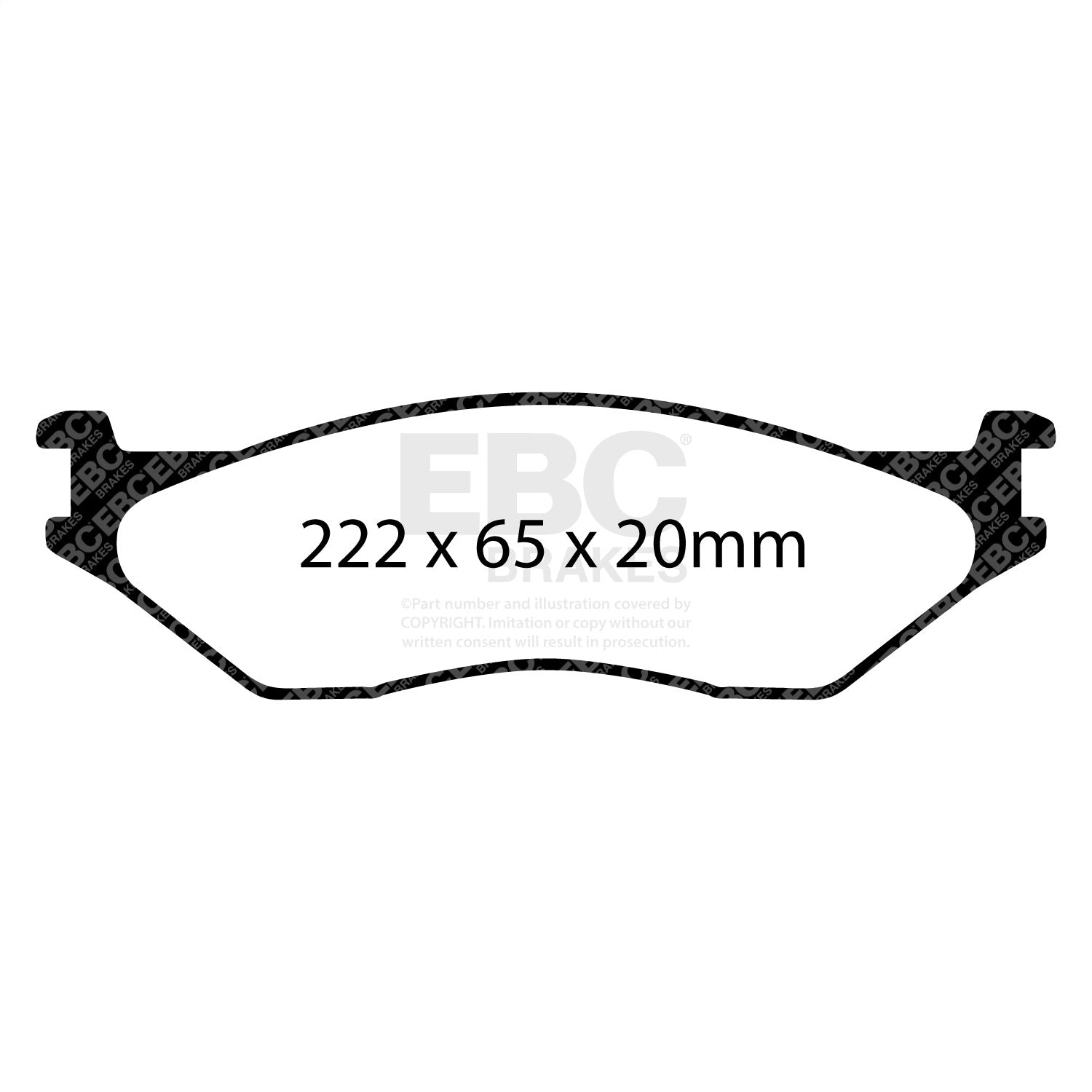 EBC Brakes DP71653 7000 Series Greenstuff Low Dust Truck/SUV Brake Pads; FMSI Pad No. D777; EBC Brakes DP71653