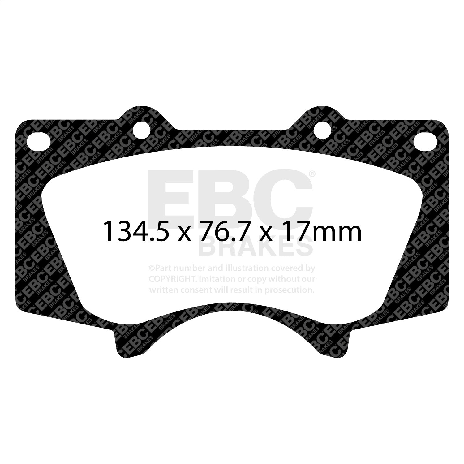 EBC Brakes DP61657 6000 Series Greenstuff Truck/SUV Brakes Disc Pads EBC Brakes DP61657