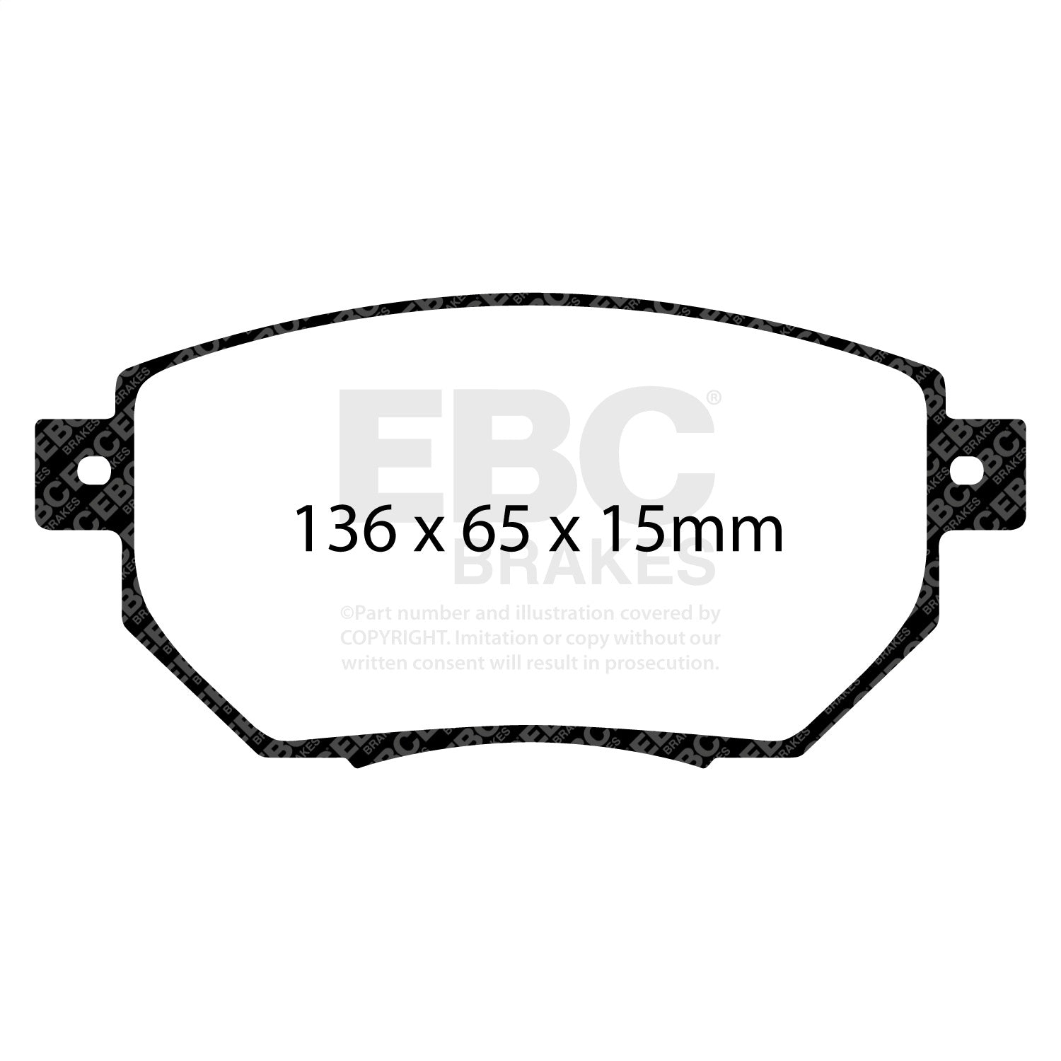 EBC Brakes DP71659 7000 Series Greenstuff Low Dust Truck/SUV Brake Pads EBC Brakes DP71659