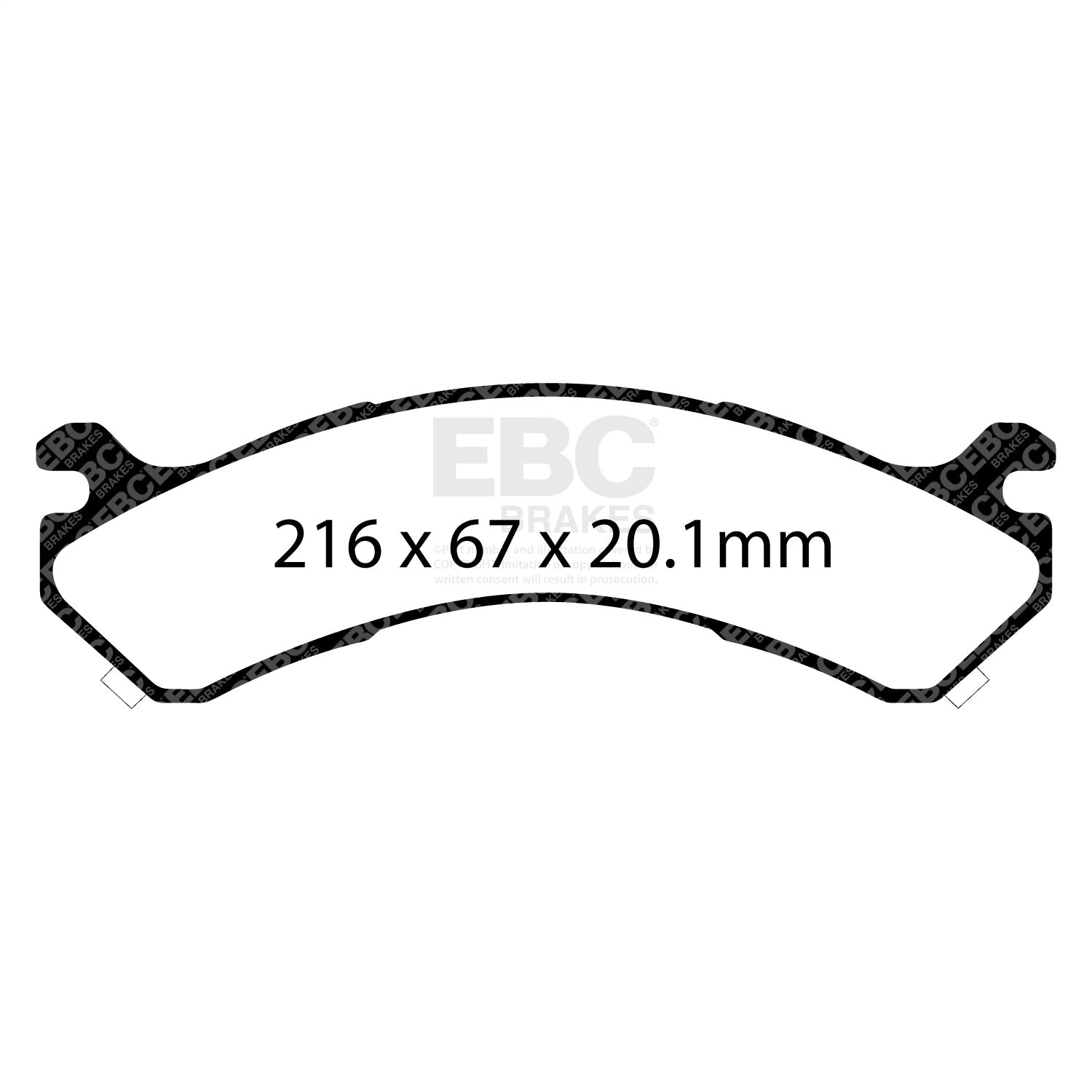 EBC Brakes ED91663 Truck/SUV Extra Duty Brake Pads EBC Brakes ED91663