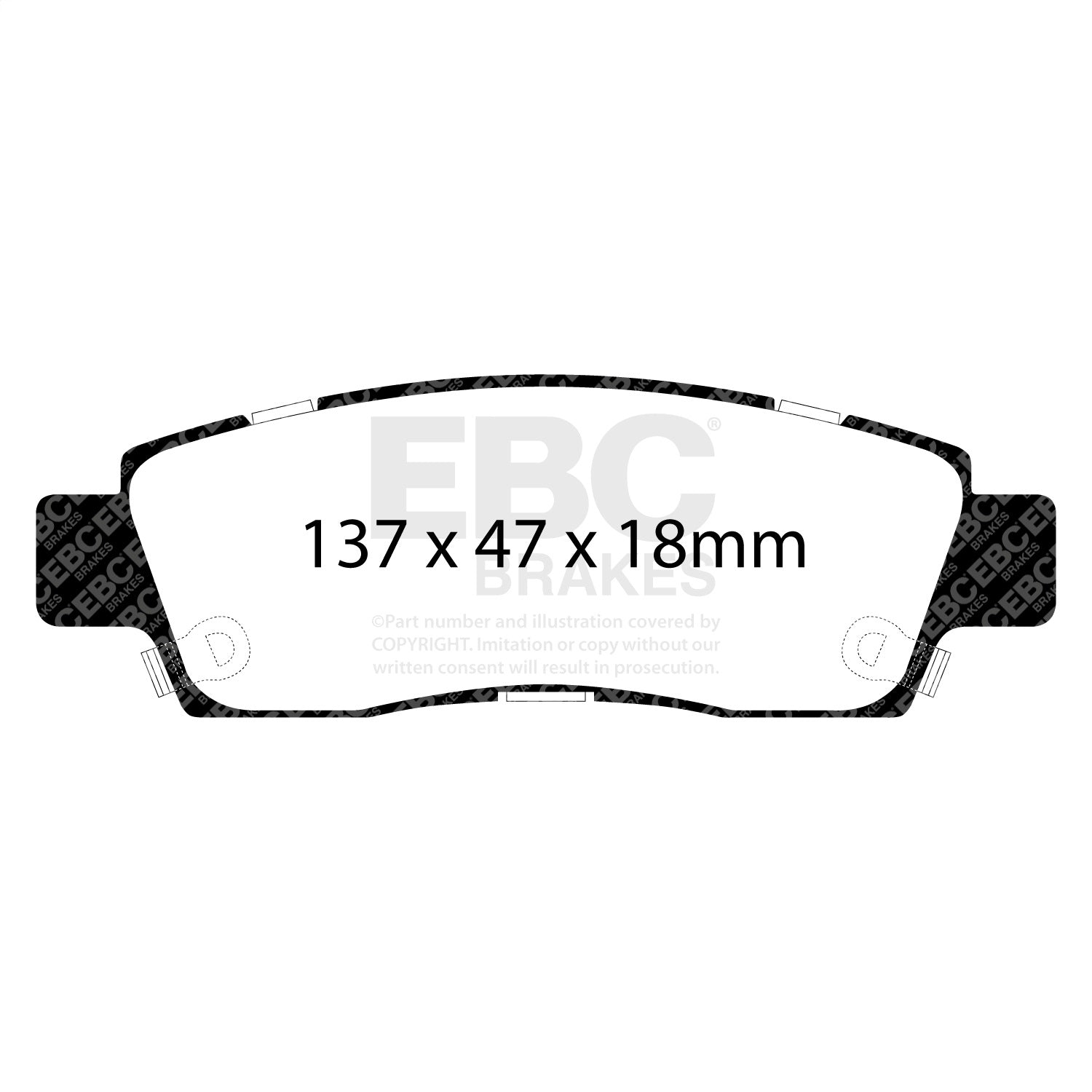 EBC Brakes ED91672 Truck/SUV Extra Duty Brake Pads EBC Brakes ED91672