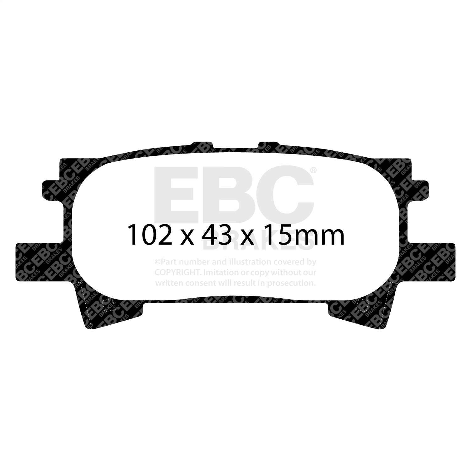 EBC Brakes DP61682 6000 Series Greenstuff Truck/SUV Brakes Disc Pads EBC Brakes DP61682