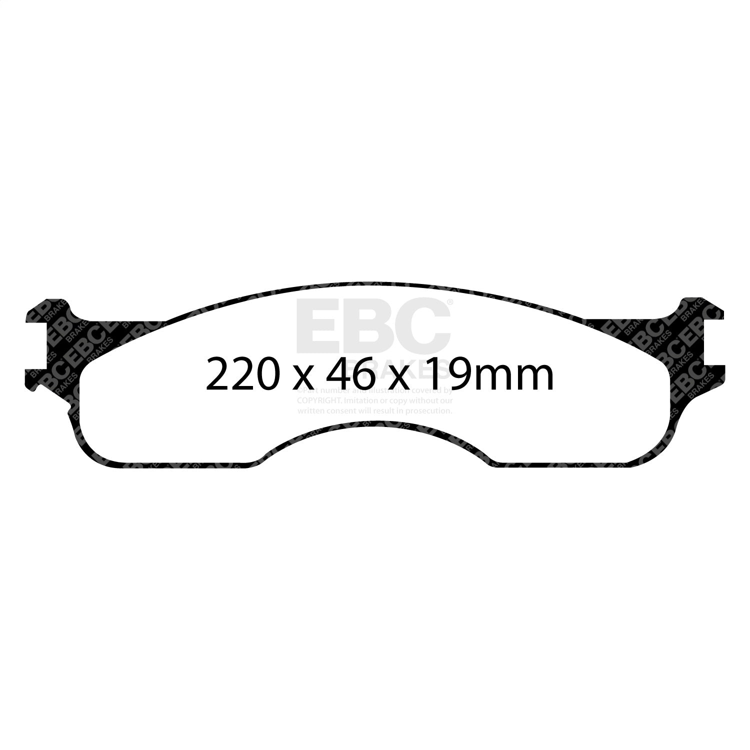 EBC Brakes DP61708 6000 Series Greenstuff Truck/SUV Brakes Disc Pads EBC Brakes DP61708