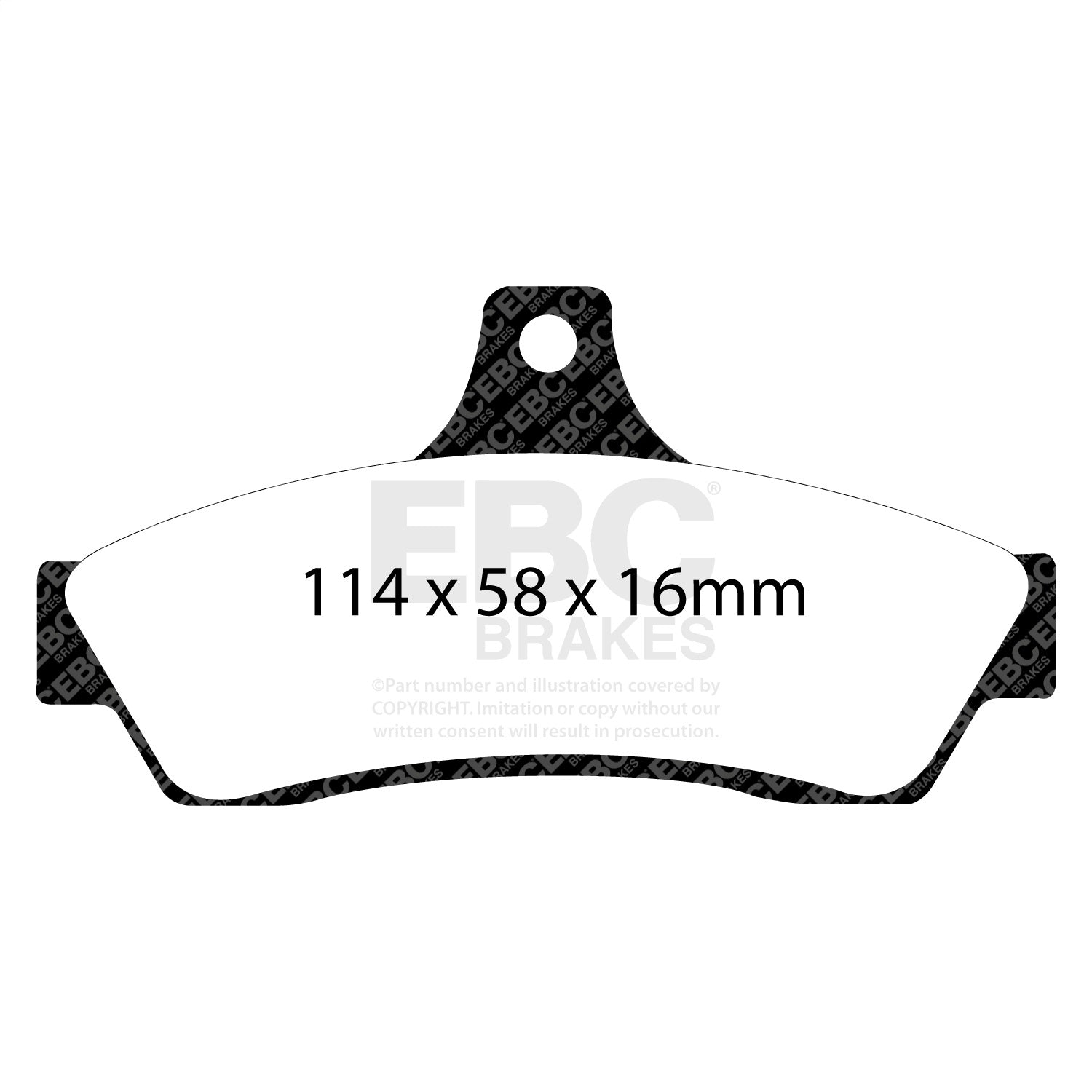 EBC Brakes DP91711 Orangestuff 9000 Series Race Brake Pads EBC Brakes DP91711
