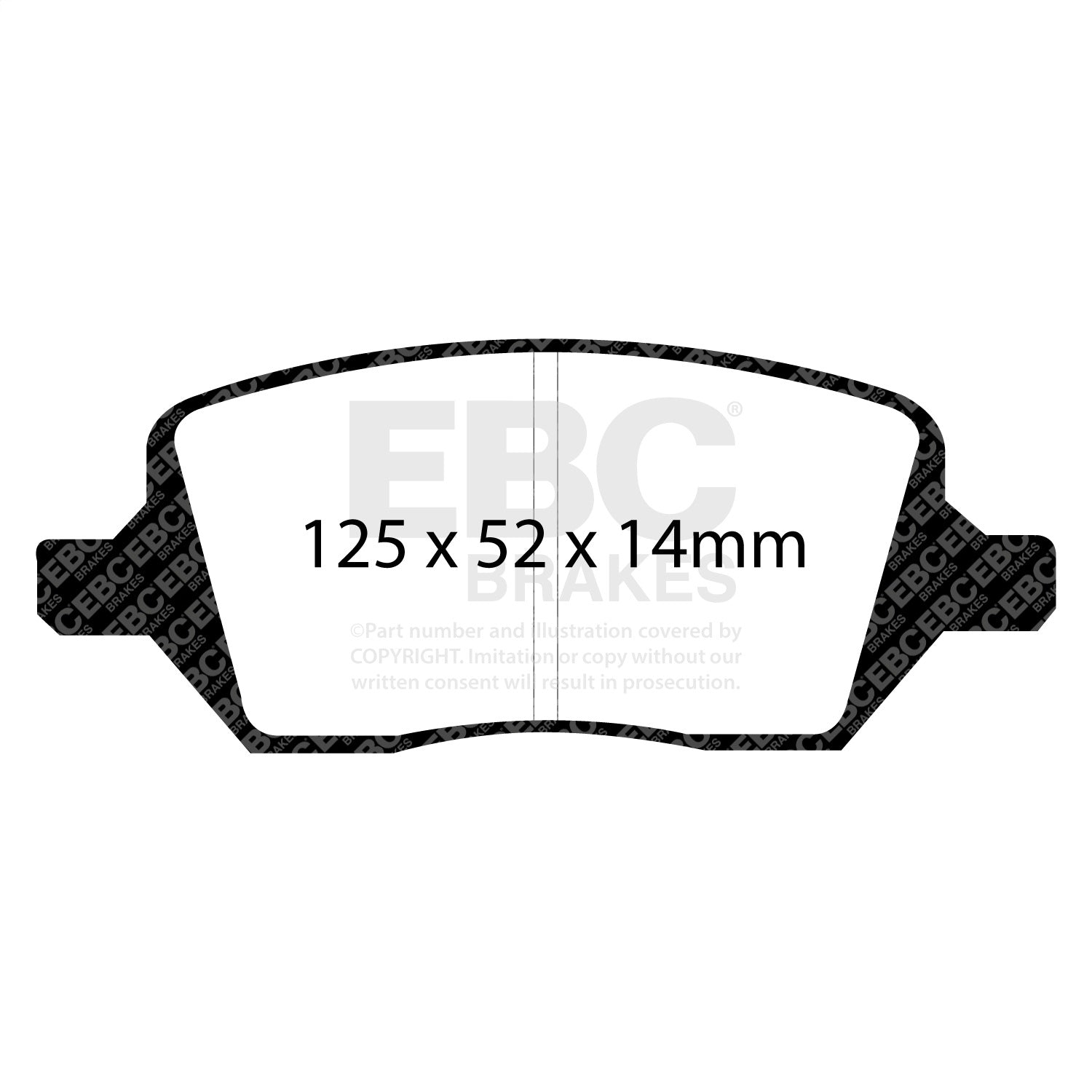 EBC Brakes DP61737 6000 Series Greenstuff Truck/SUV Brakes Disc Pads EBC Brakes DP61737