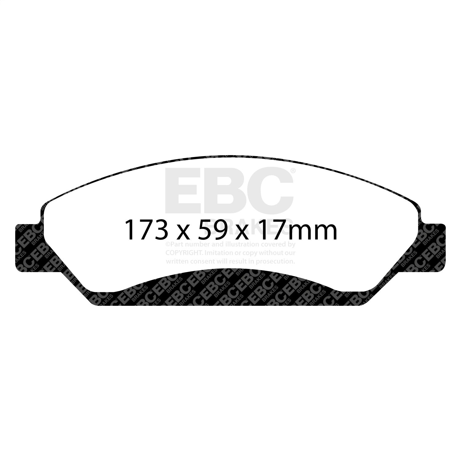EBC Brakes DP71742 7000 Series Greenstuff Low Dust Truck/SUV Brake Pads; FMSI Pad No. D1092; EBC Brakes DP71742