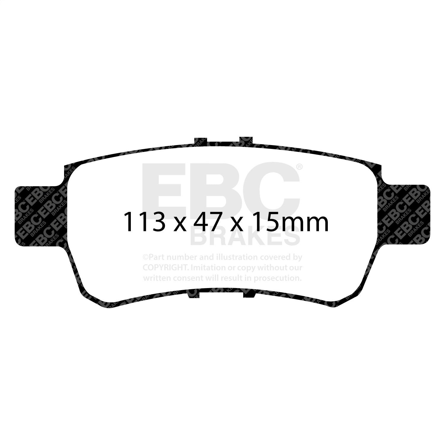 EBC Brakes DP61744 6000 Series Greenstuff Truck/SUV Brakes Disc Pads EBC Brakes DP61744