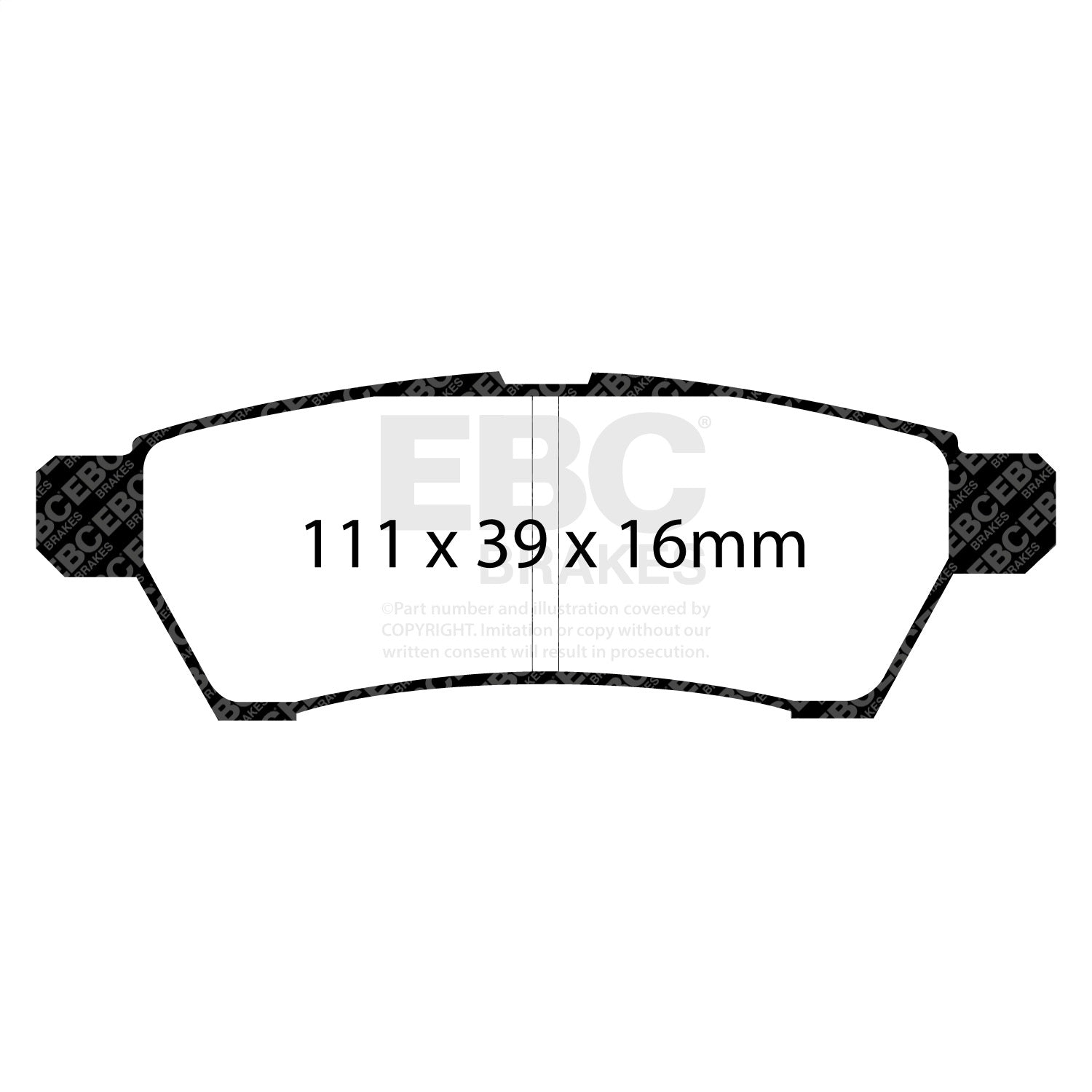 EBC Brakes DP61746 6000 Series Greenstuff Truck/SUV Brakes Disc Pads EBC Brakes DP61746