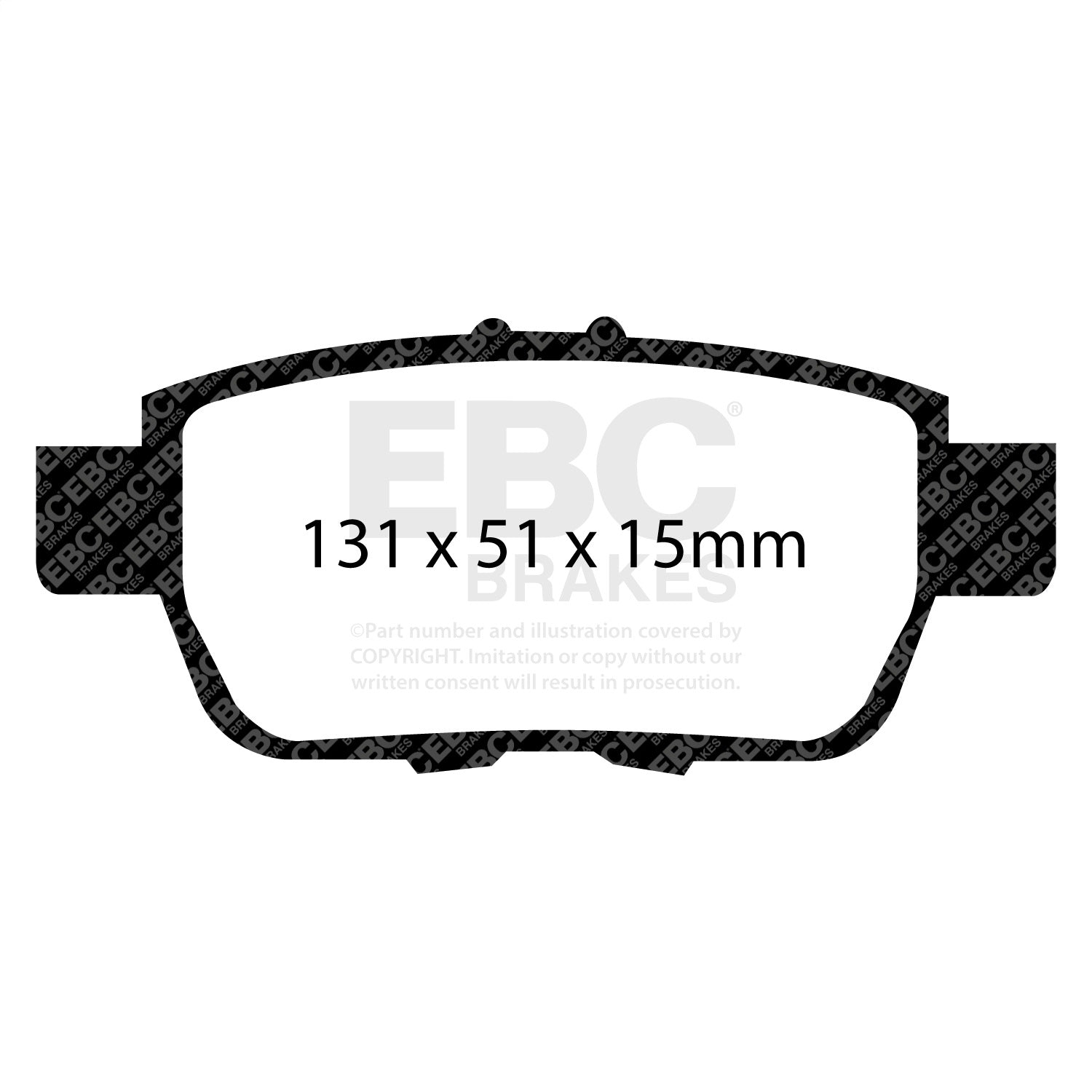 EBC Brakes DP61754 6000 Series Greenstuff Truck/SUV Brakes Disc Pads EBC Brakes DP61754