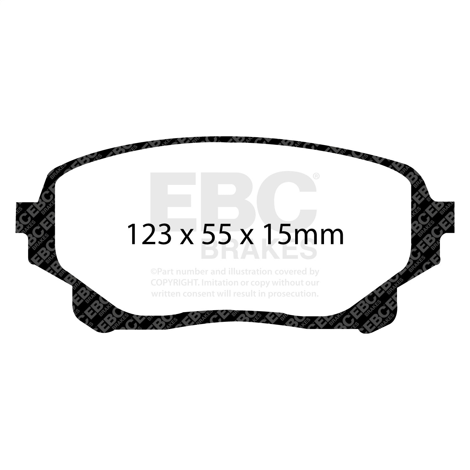 EBC Brakes DP61756 6000 Series Greenstuff Truck/SUV Brakes Disc Pads EBC Brakes DP61756