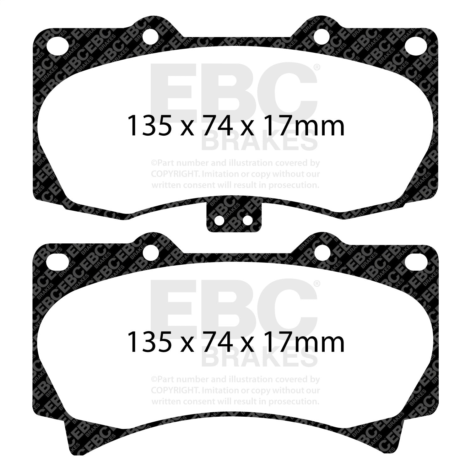 EBC Brakes DP61759 6000 Series Greenstuff Truck/SUV Brakes Disc Pads EBC Brakes DP61759