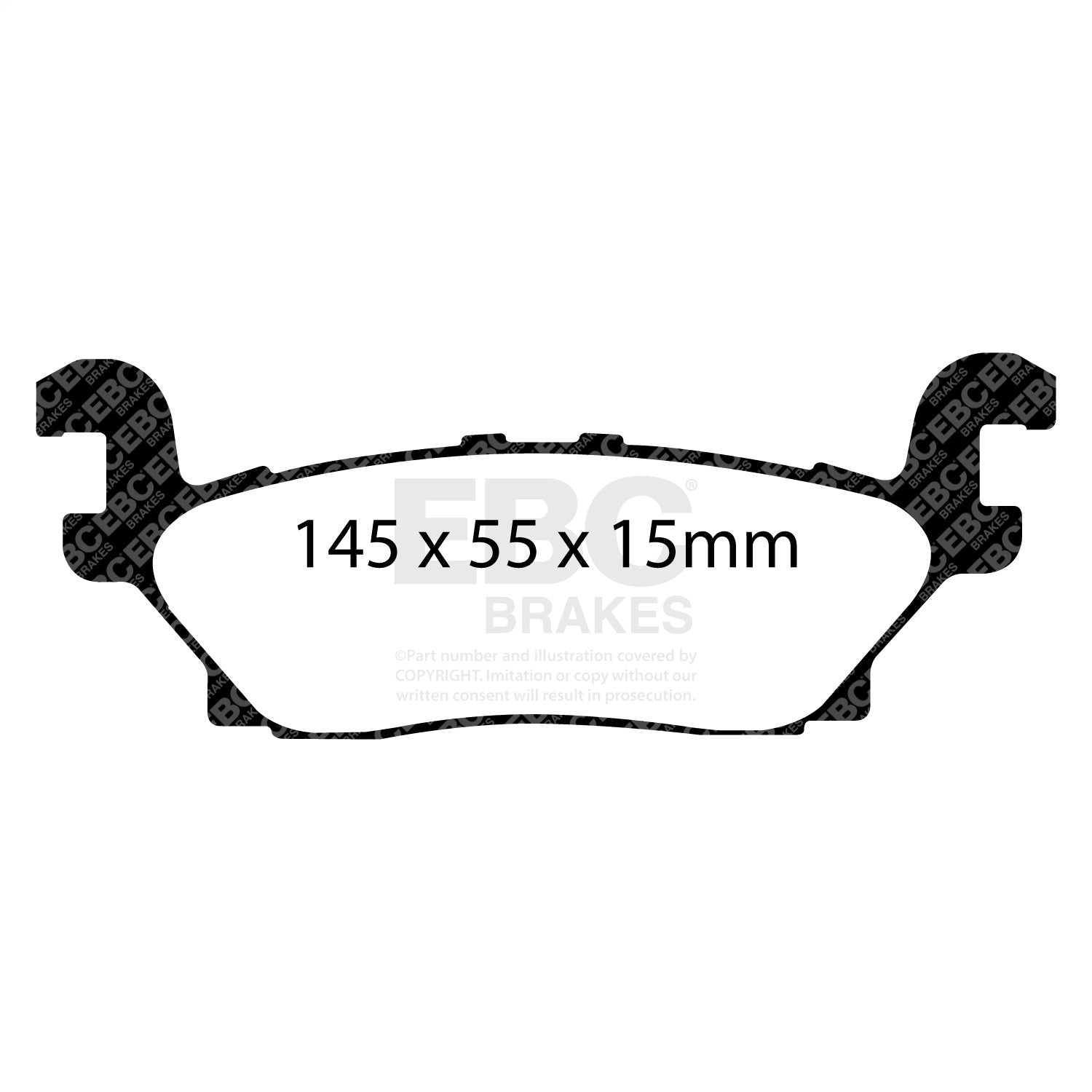 EBC Brakes DP61760 6000 Series Greenstuff Truck/SUV Brakes Disc Pads EBC Brakes DP61760
