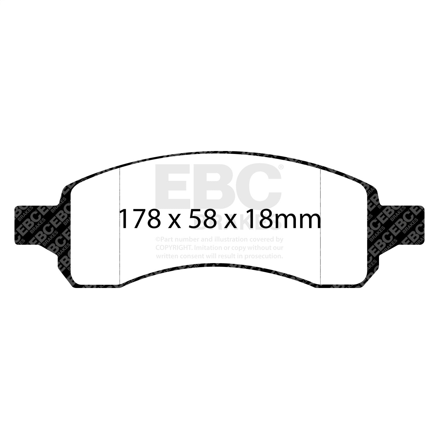 EBC Brakes DP61761 6000 Series Greenstuff Truck/SUV Brakes Disc Pads EBC Brakes DP61761