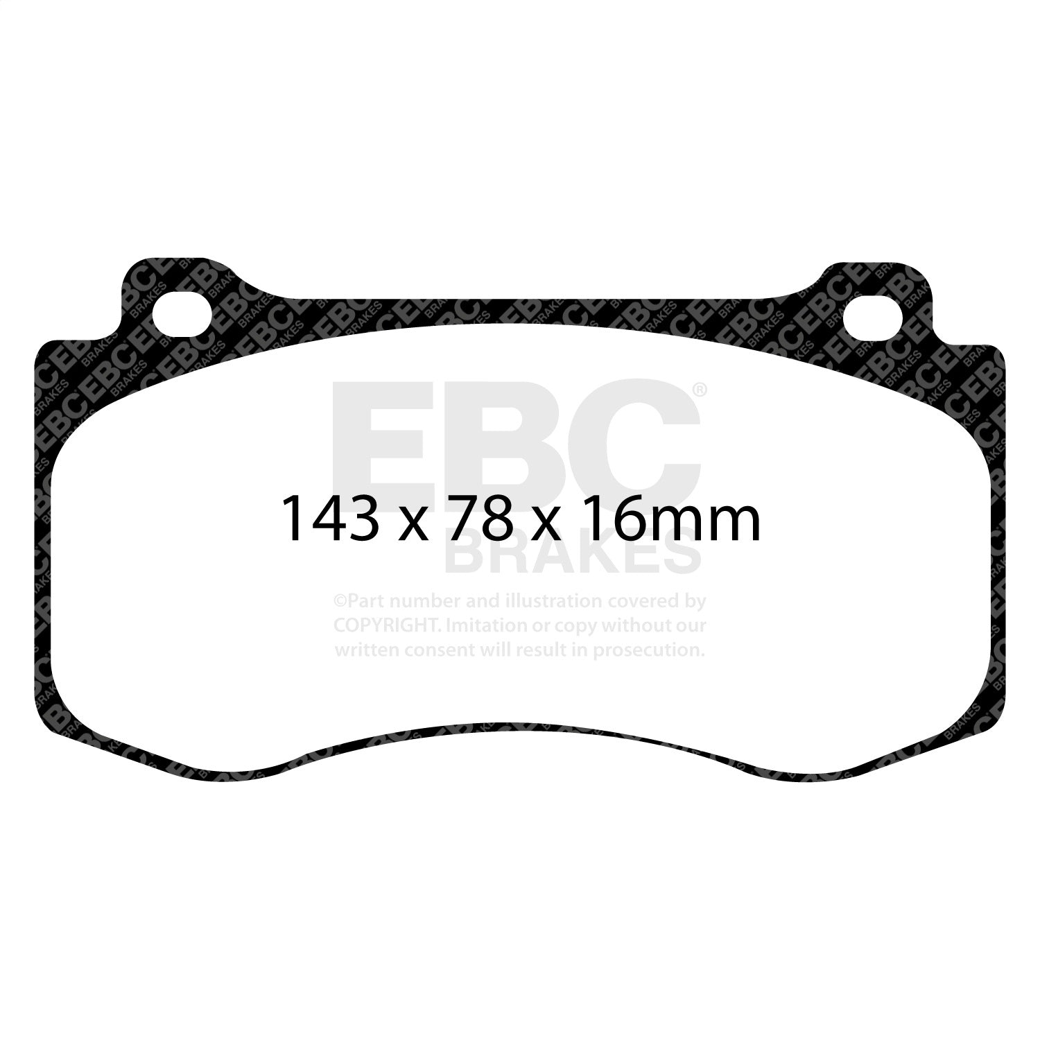 EBC Brakes DP61764 6000 Series Greenstuff Truck/SUV Brakes Disc Pads EBC Brakes DP61764