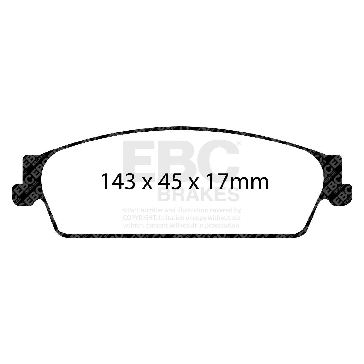 EBC Brakes ED91780 Truck/SUV Extra Duty Brake Pads EBC Brakes ED91780