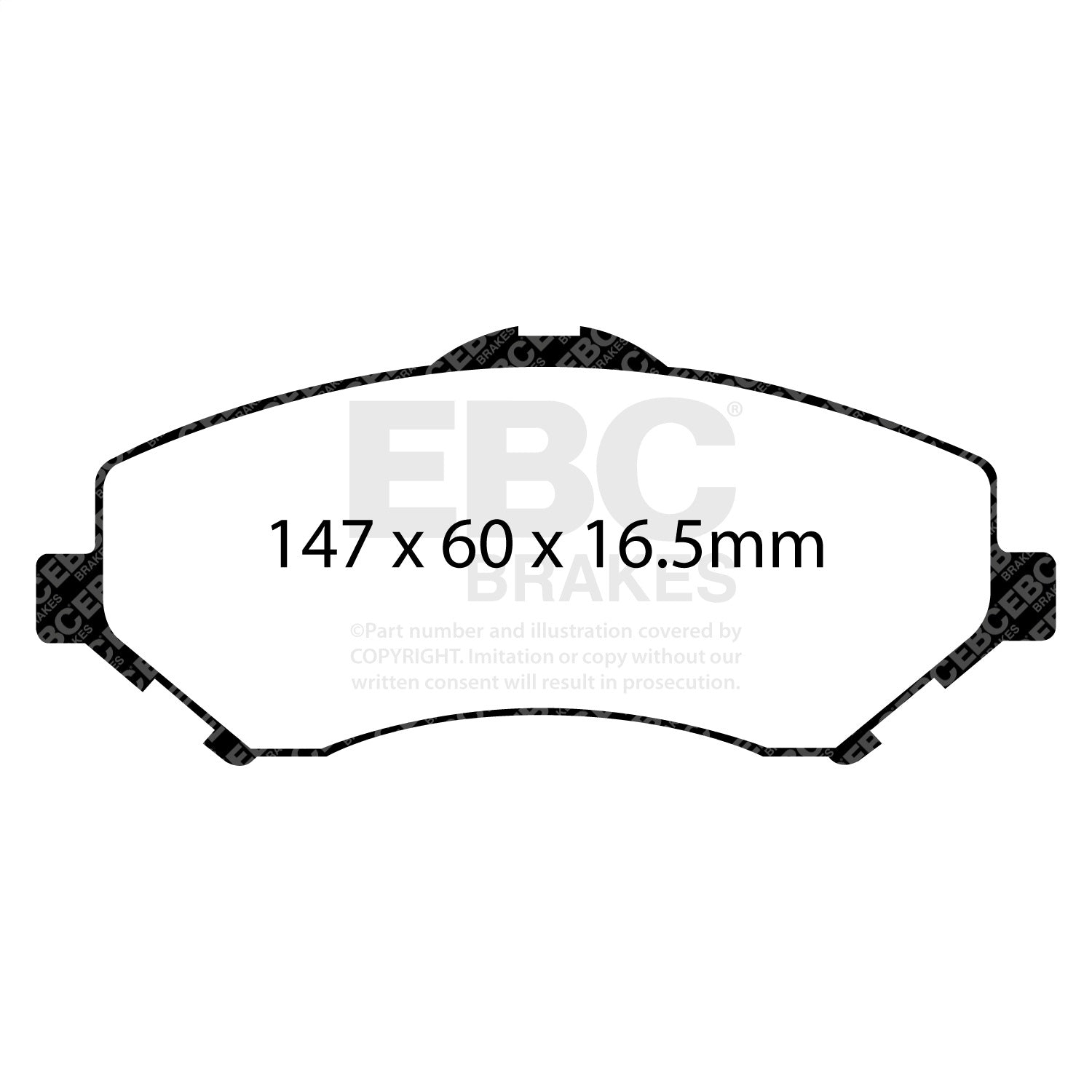 EBC Brakes ED91798 Truck/SUV Extra Duty Brake Pads EBC Brakes ED91798