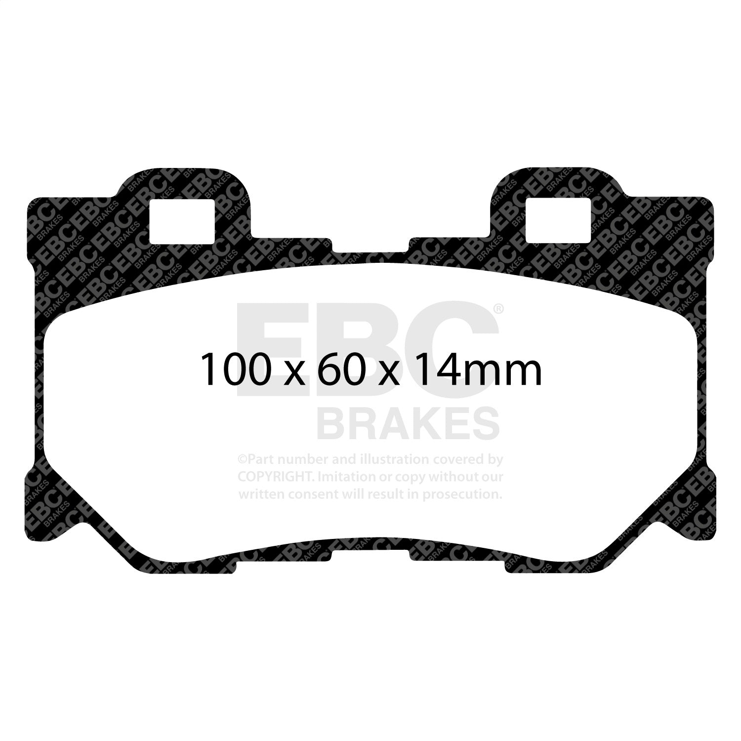 EBC Brakes DP61824 6000 Series Greenstuff Truck/SUV Brakes Disc Pads EBC Brakes DP61824