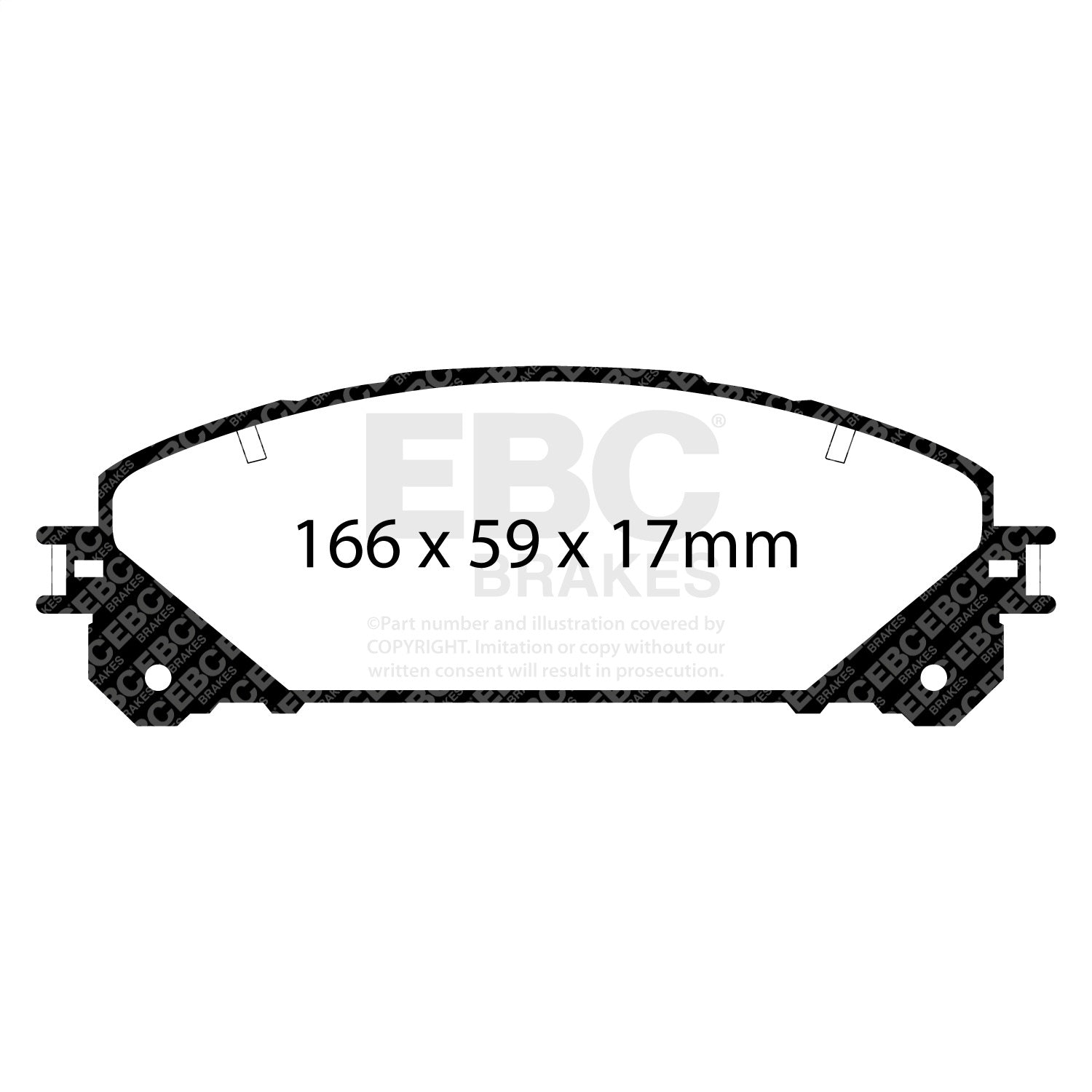 EBC Brakes DP31837C Redstuff Ceramic Low Dust Brake Pads EBC Brakes DP31837C