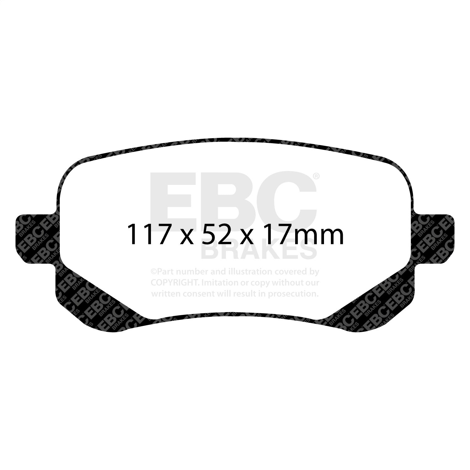 EBC Brakes DP61840 6000 Series Greenstuff Truck/SUV Brakes Disc Pads EBC Brakes DP61840