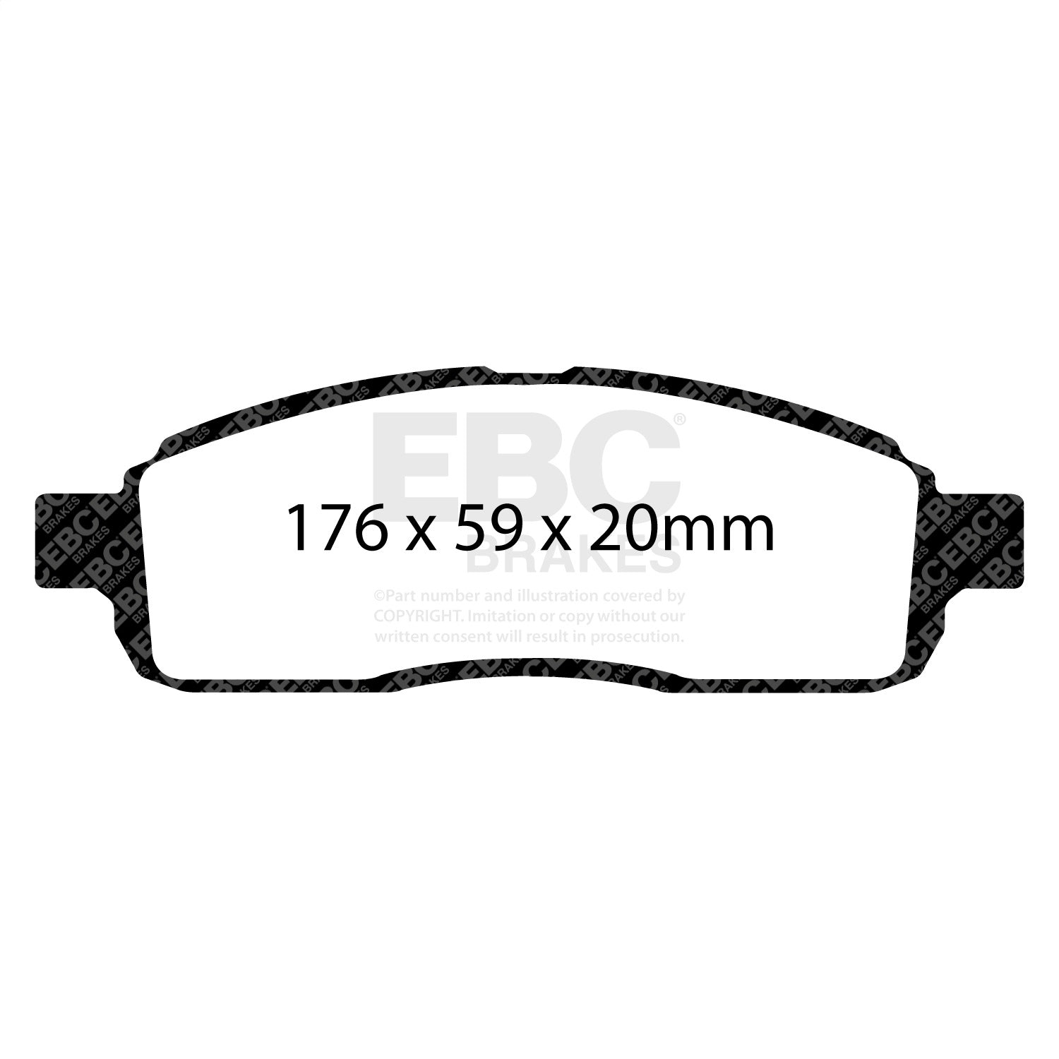 EBC Brakes ED91843 Truck/SUV Extra Duty Brake Pads EBC Brakes ED91843