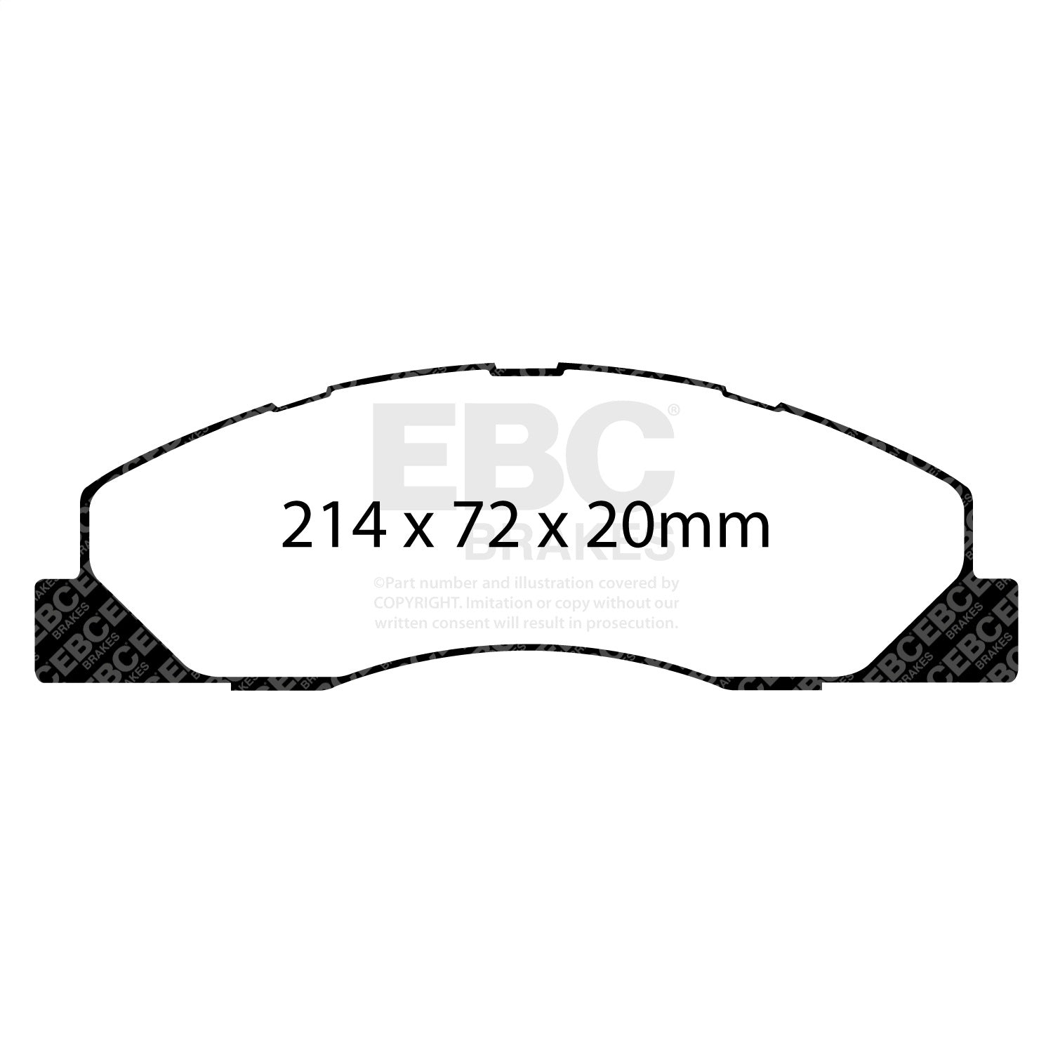 EBC Brakes DP61847 6000 Series Greenstuff Truck/SUV Brakes Disc Pads EBC Brakes DP61847