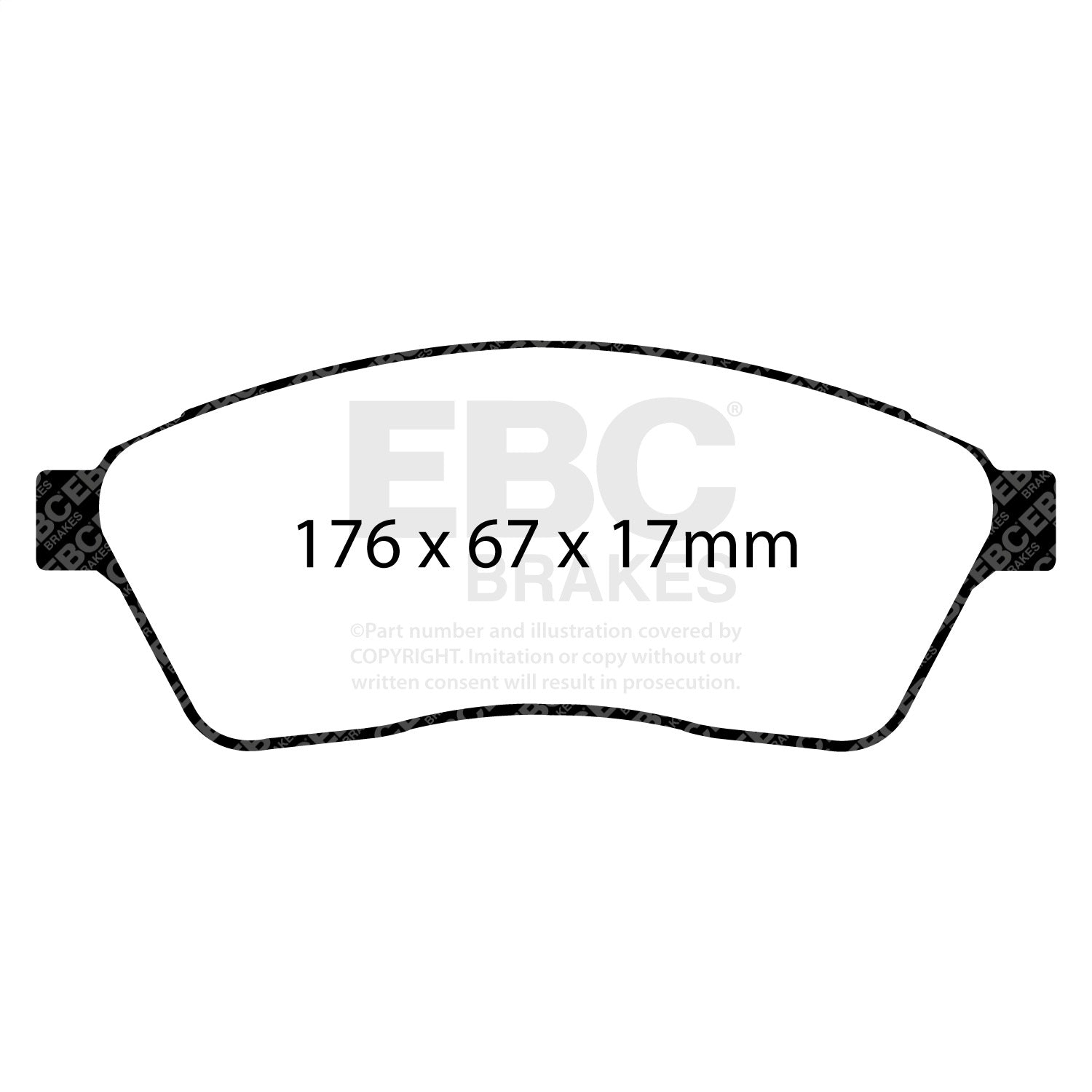 EBC Brakes DP31859C Redstuff Ceramic Low Dust Brake Pads EBC Brakes DP31859C