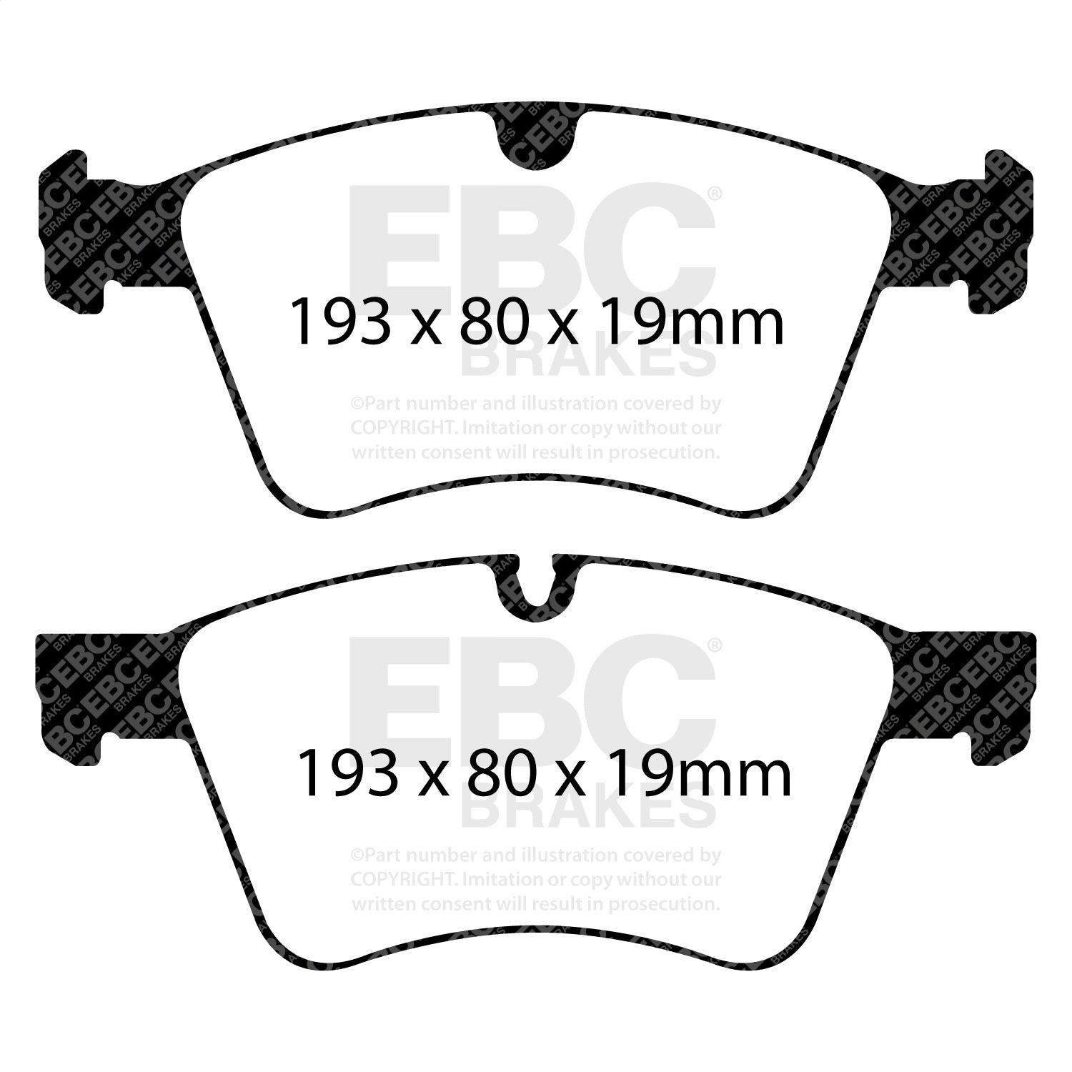 EBC Brakes DP31860C Redstuff Ceramic Low Dust Brake Pads EBC Brakes DP31860C