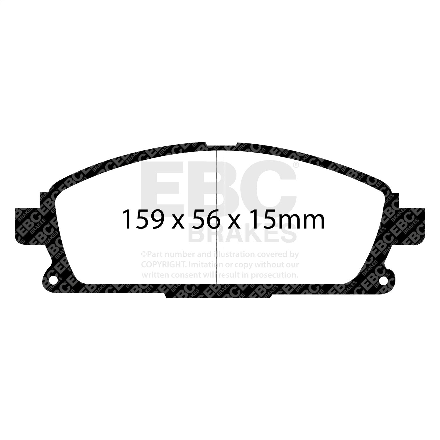 EBC Brakes DP31861C Redstuff Ceramic Low Dust Brake Pads EBC Brakes DP31861C