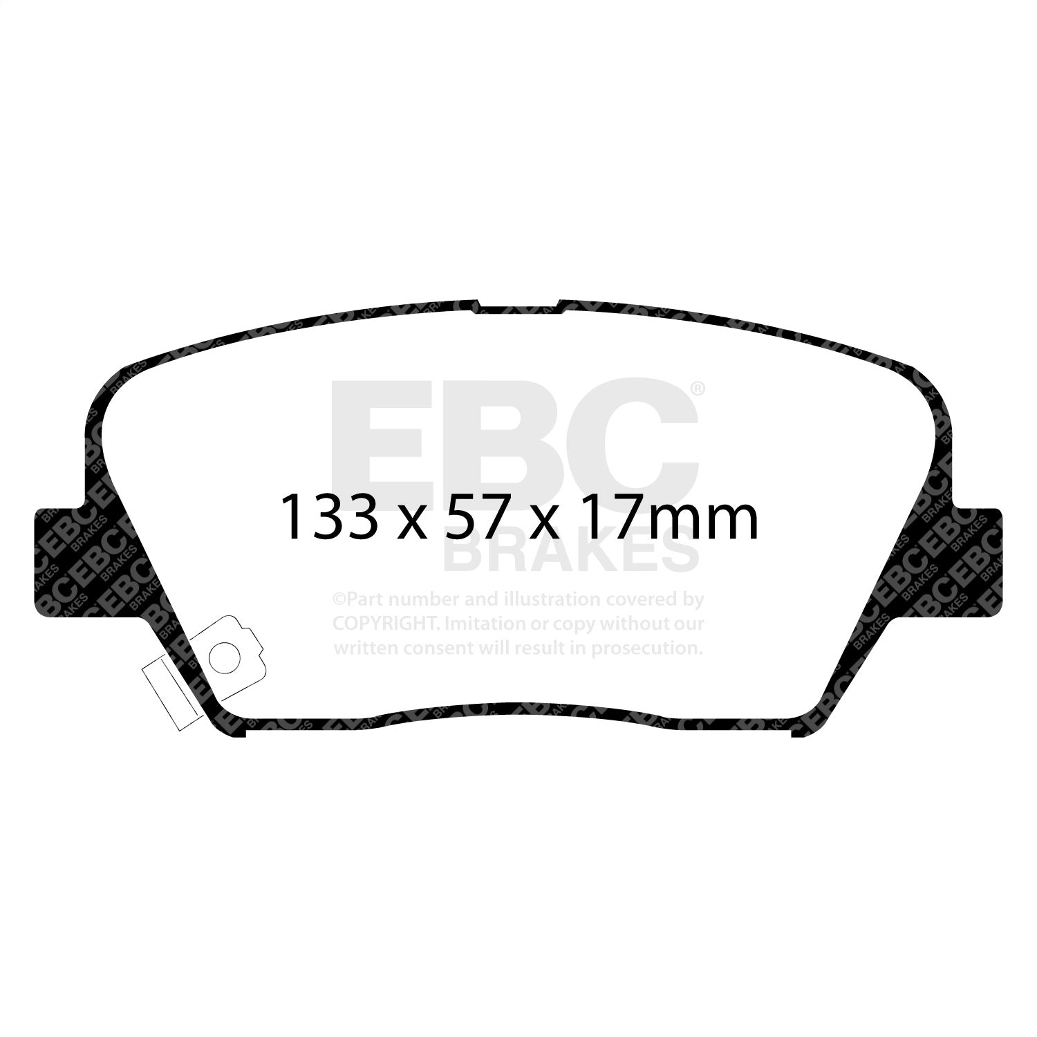 EBC Brakes DP31863C Redstuff Ceramic Low Dust Brake Pads EBC Brakes DP31863C
