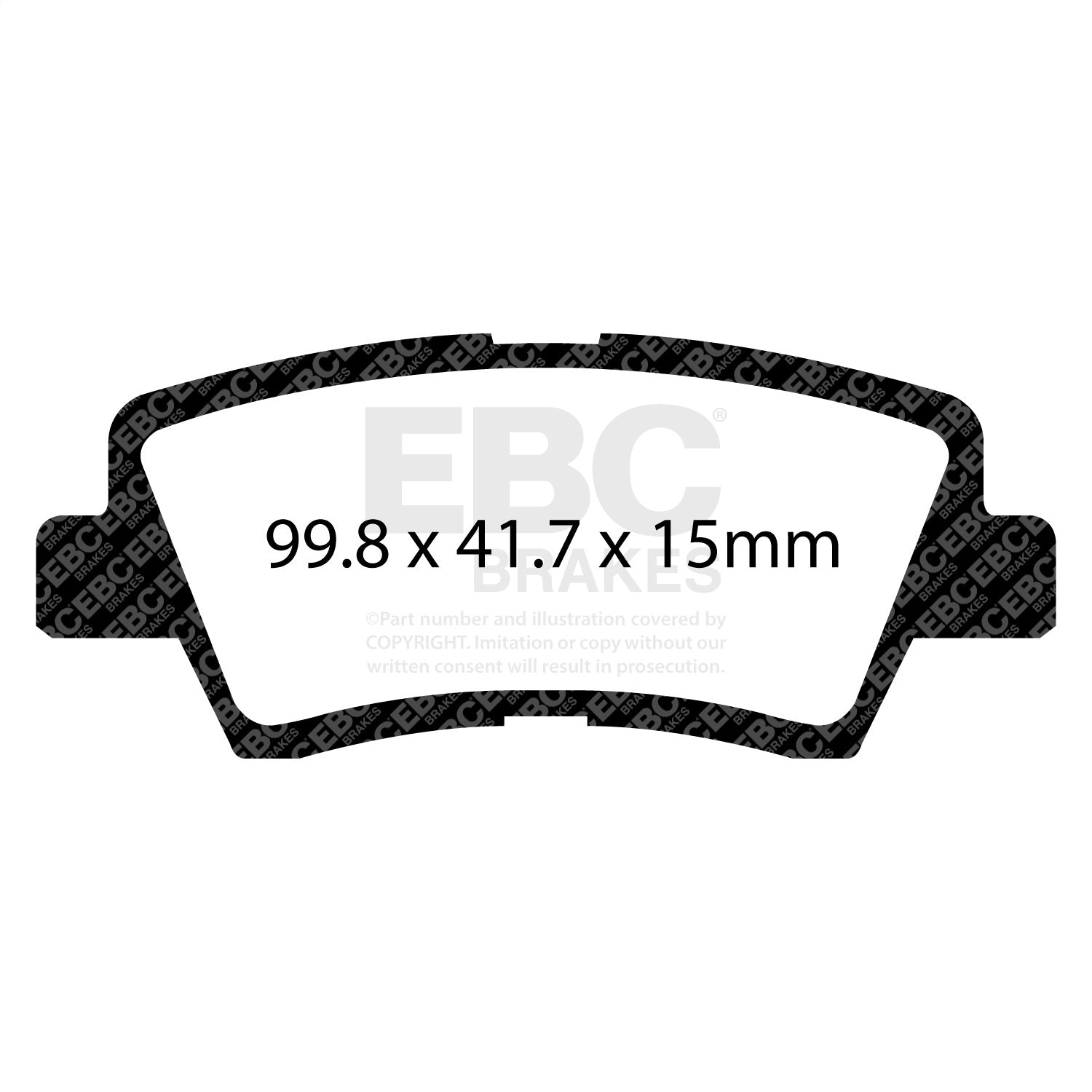 EBC Brakes DP31865C Redstuff Ceramic Low Dust Brake Pads EBC Brakes DP31865C