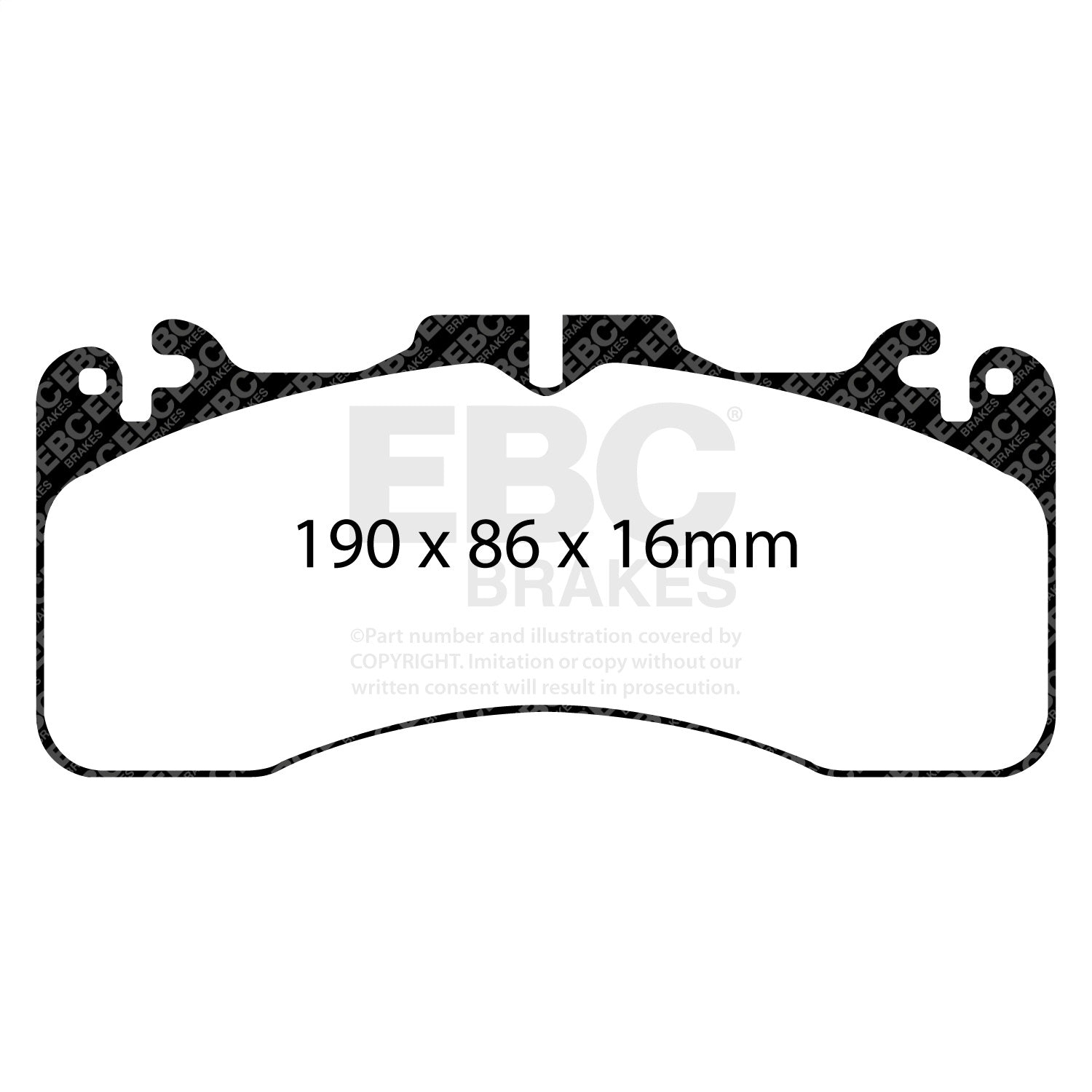 EBC Brakes DP31867C Redstuff Ceramic Low Dust Brake Pads EBC Brakes DP31867C