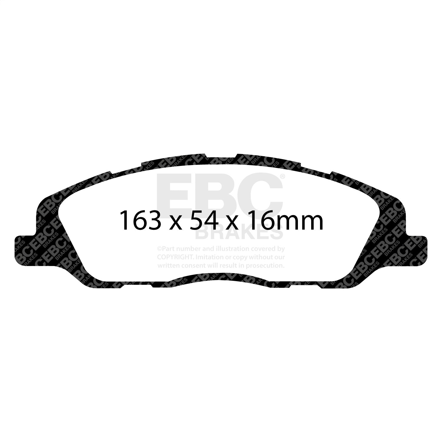EBC Brakes DP31868C Redstuff Ceramic Low Dust Brake Pads EBC Brakes DP31868C