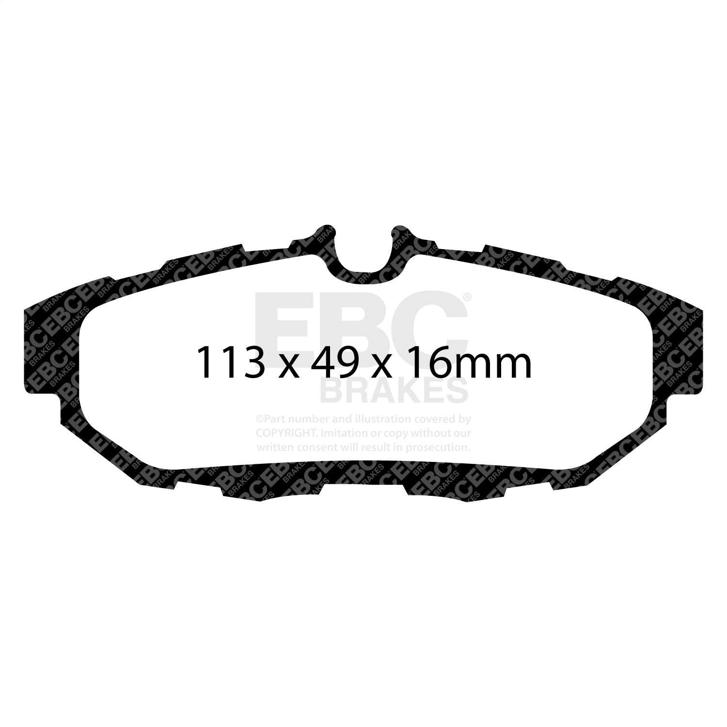 EBC Brakes DP31870C Redstuff Ceramic Low Dust Brake Pads EBC Brakes DP31870C