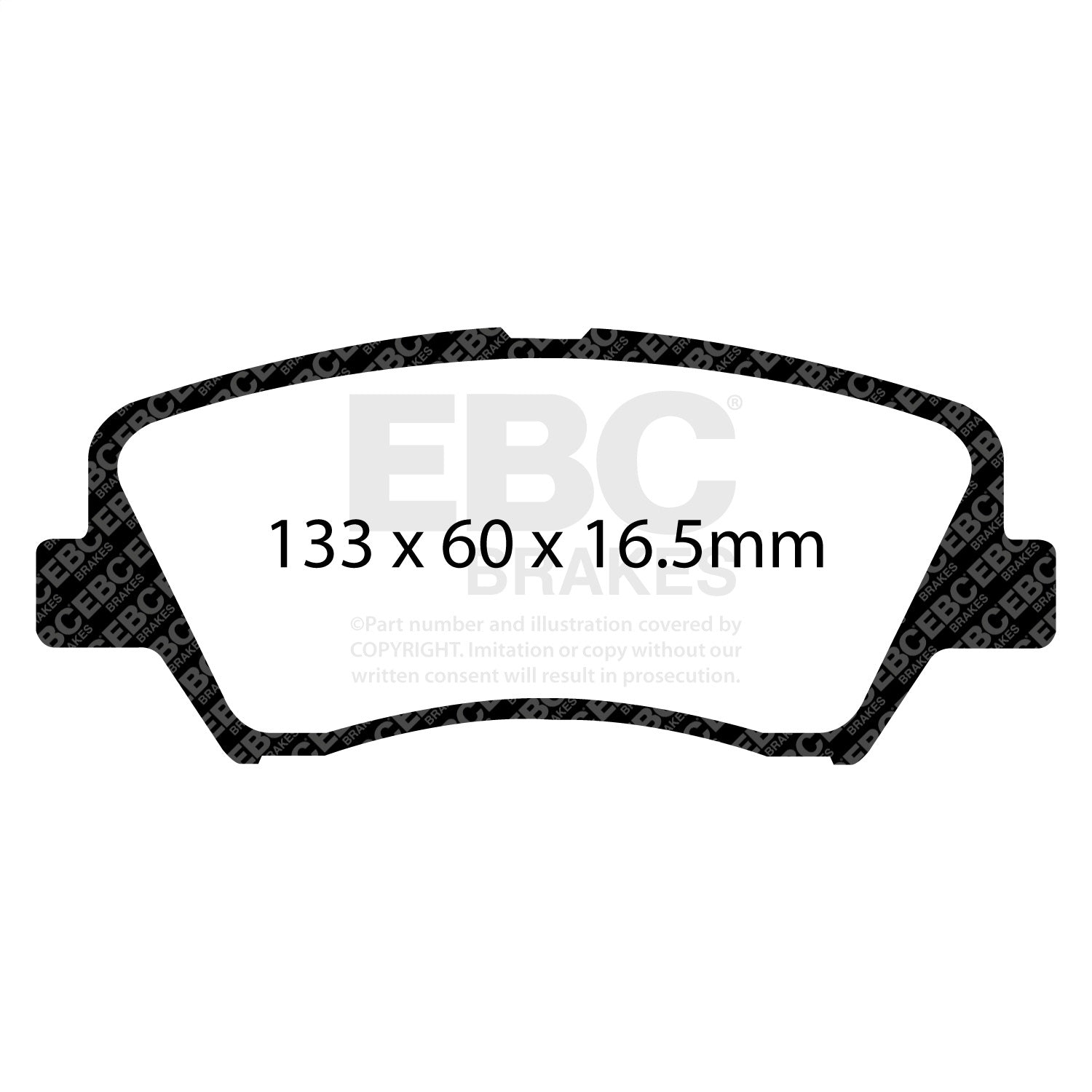 EBC Brakes DP31874C Redstuff Ceramic Low Dust Brake Pads EBC Brakes DP31874C