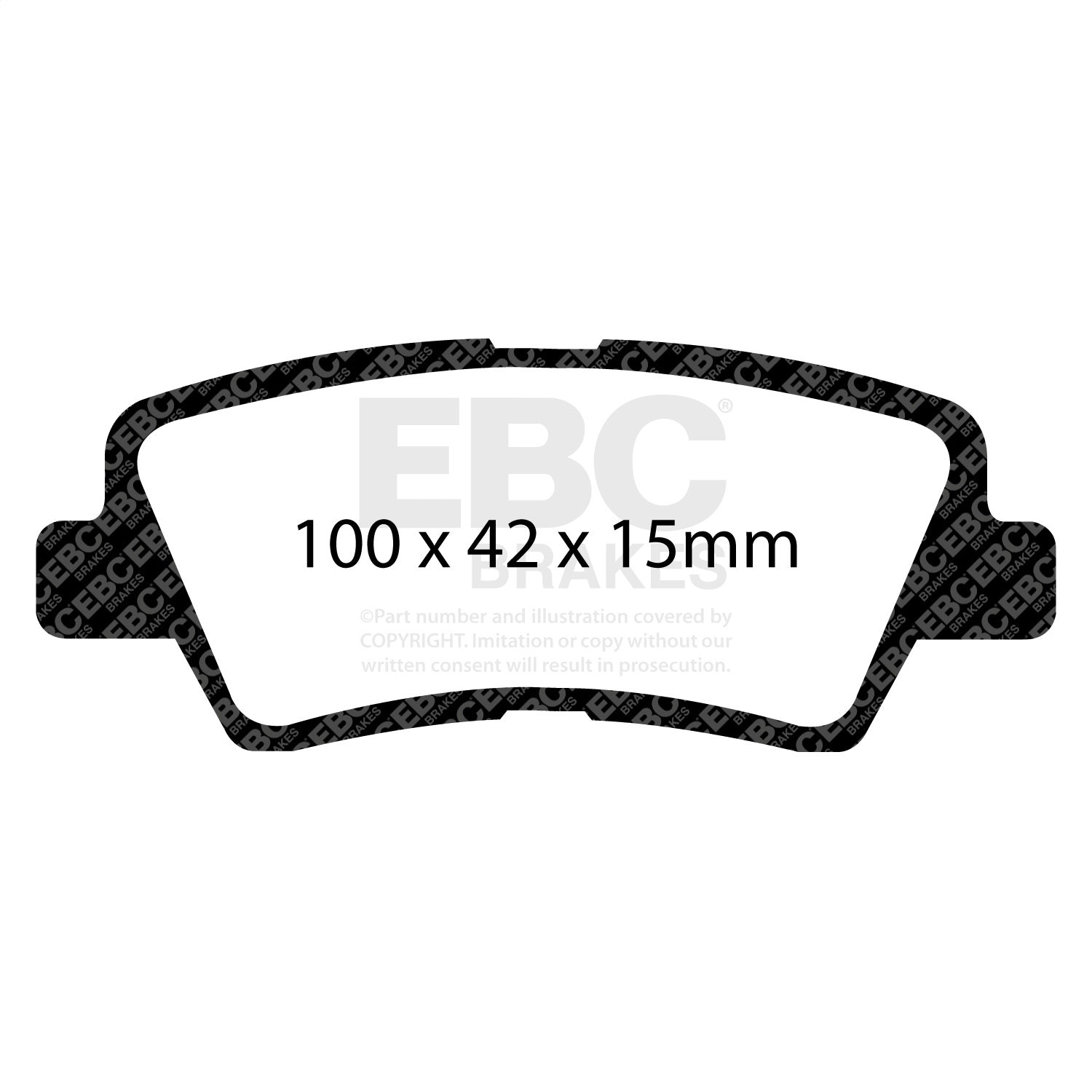 EBC Brakes DP31875C Redstuff Ceramic Low Dust Brake Pads EBC Brakes DP31875C