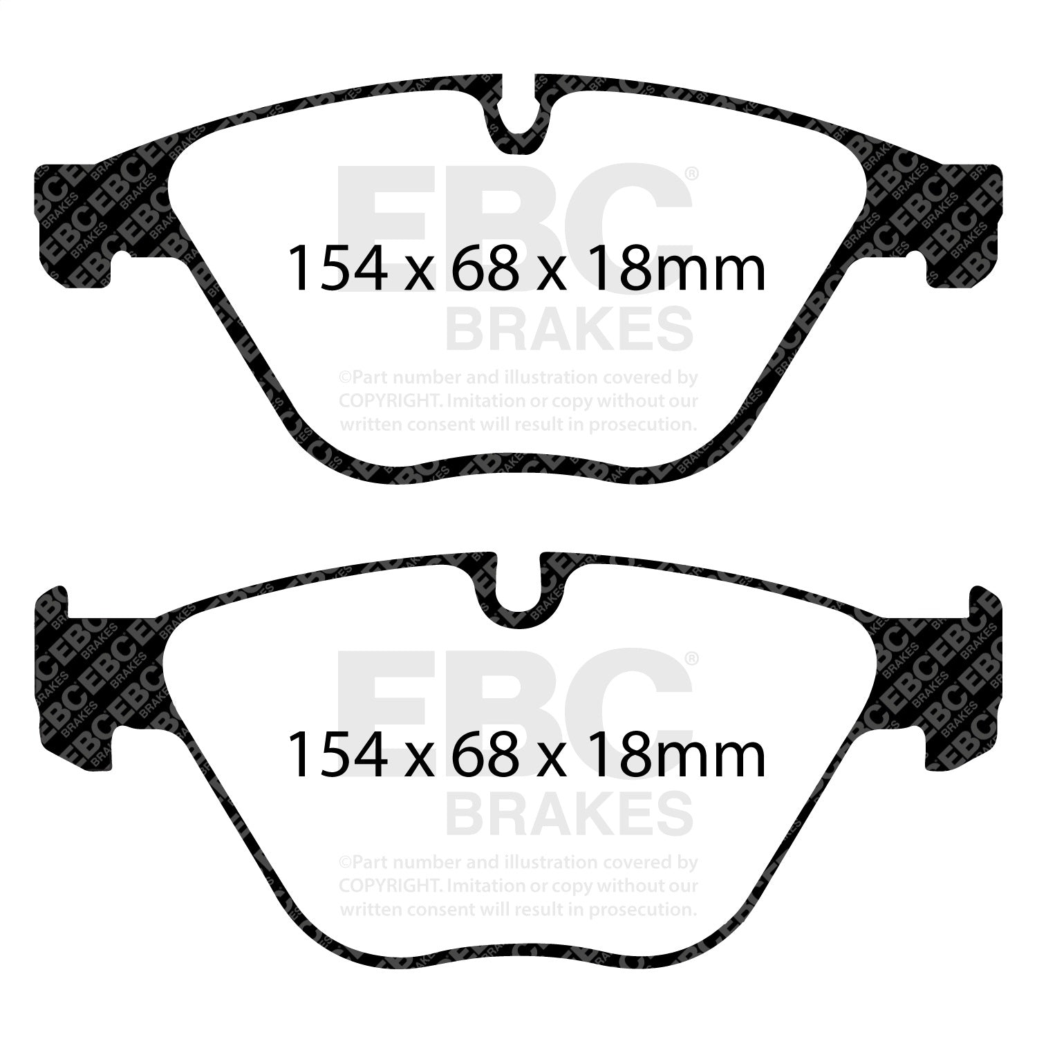 EBC Brakes DP31883C Redstuff Ceramic Low Dust Brake Pads; EBC Brakes DP31883C