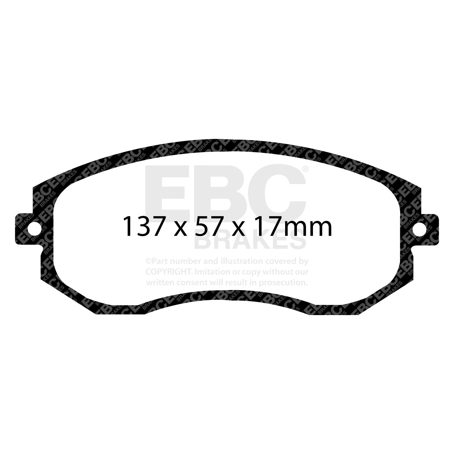 EBC Brakes DP31884C Redstuff Ceramic Low Dust Brake Pads EBC Brakes DP31884C