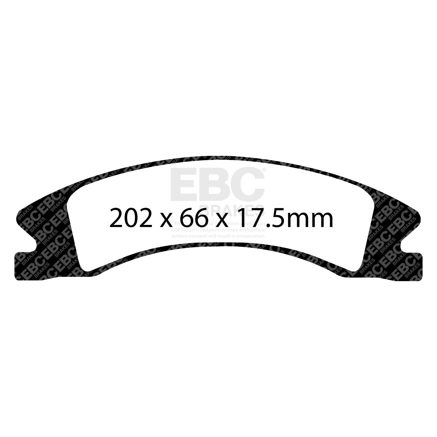 EBC Brakes DP61885 6000 Series Greenstuff Truck/SUV Brakes Disc Pads EBC Brakes DP61885