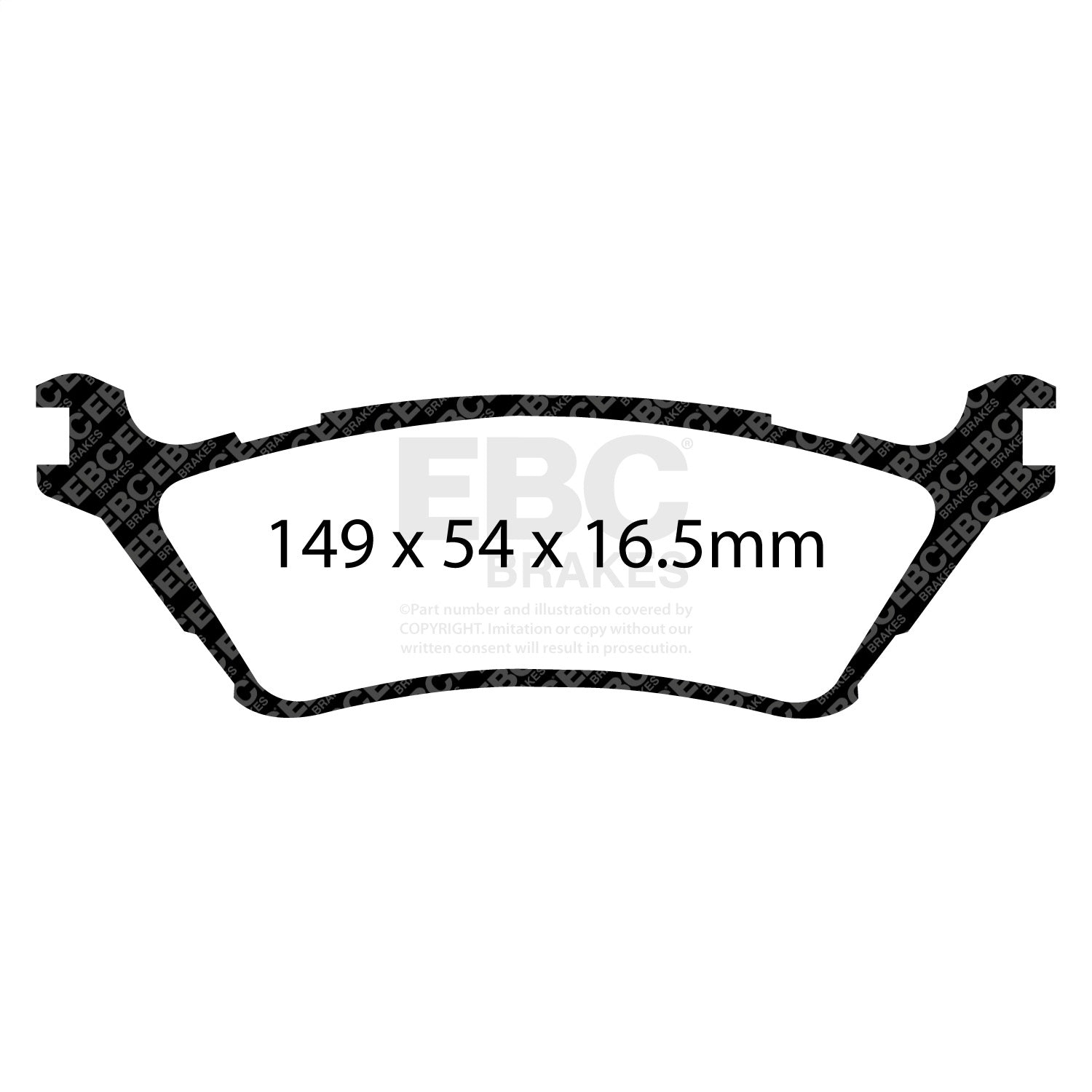 EBC Brakes ED91891 Truck/SUV Extra Duty Brake Pads EBC Brakes ED91891