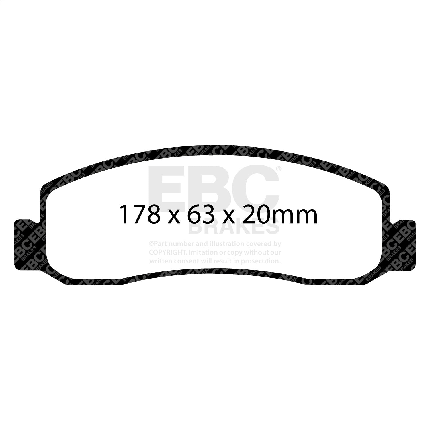 EBC Brakes ED91892 Truck/SUV Extra Duty Brake Pads EBC Brakes ED91892