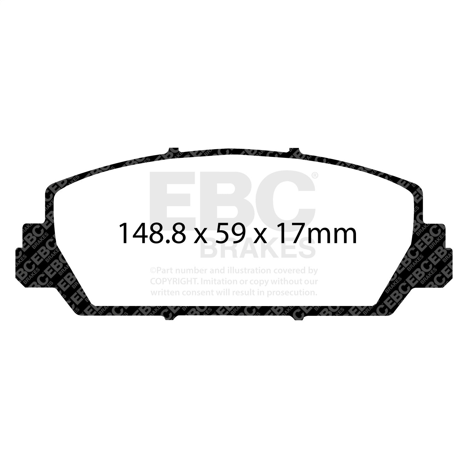 EBC Brakes DP31896C Redstuff Ceramic Low Dust Brake Pads EBC Brakes DP31896C