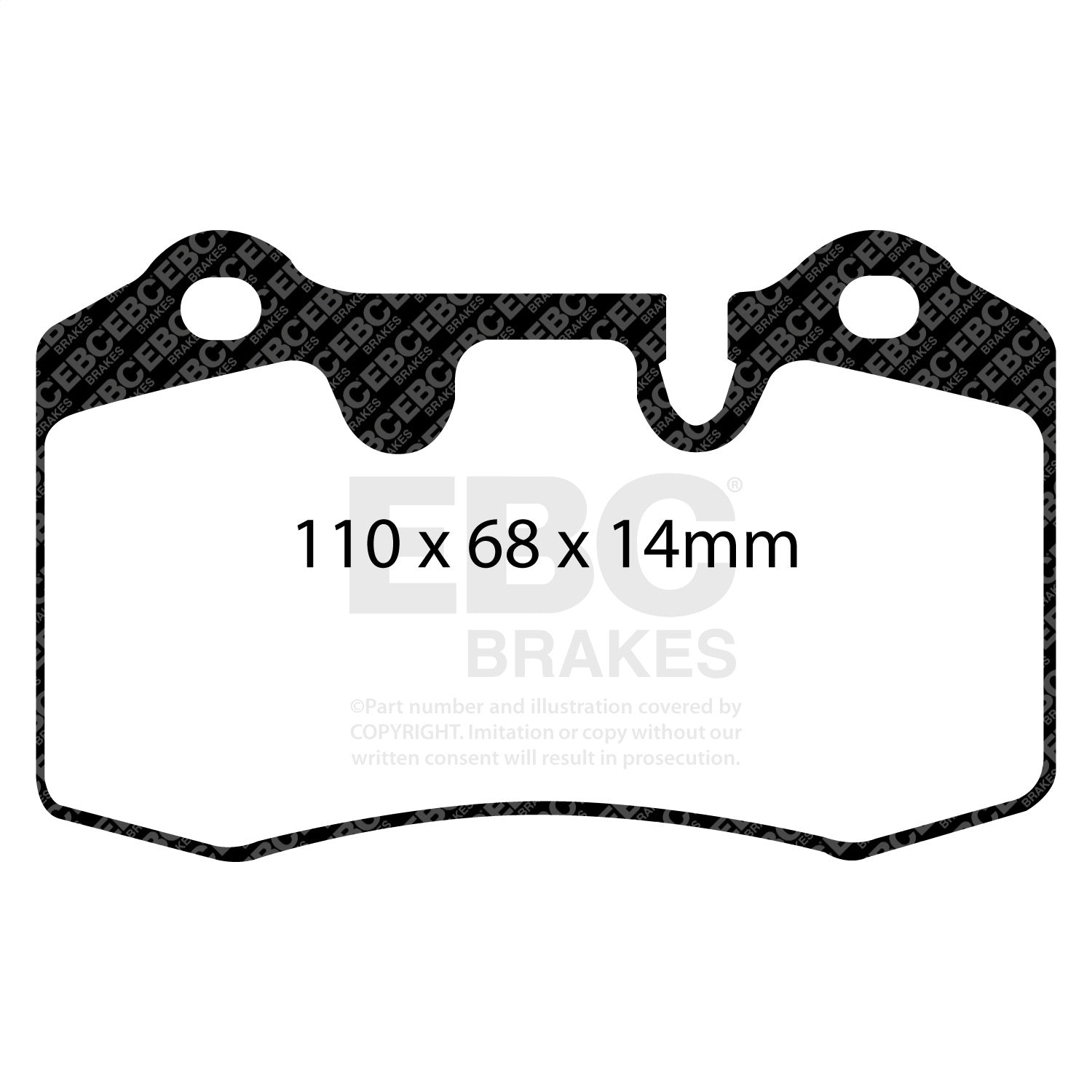 EBC Brakes DP31909C Redstuff Ceramic Low Dust Brake Pads EBC Brakes DP31909C